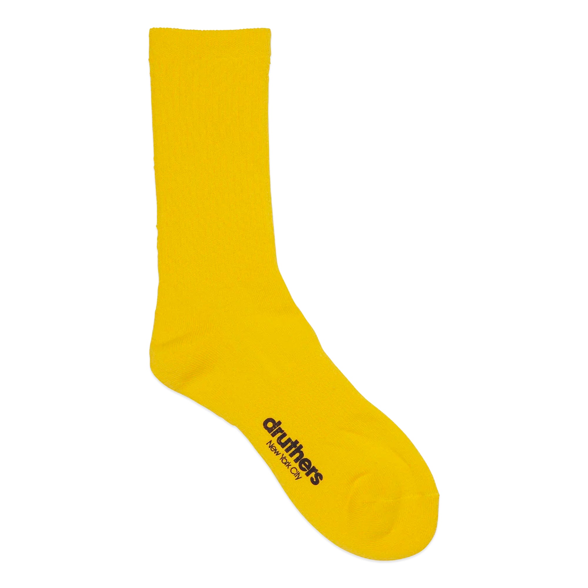 Druthers Organic Cotton Everyday Crew Socks - Canary