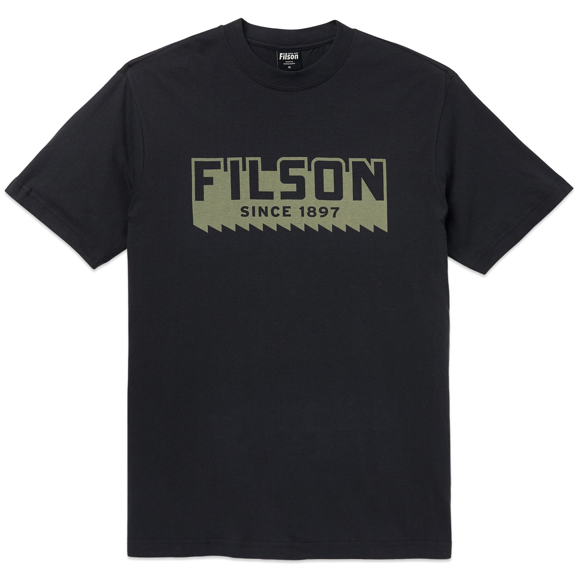 Filson Ranger Saw Logo T-Shirt - Faded Black