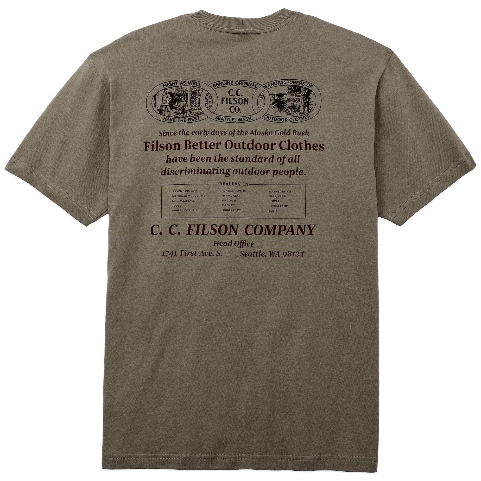 Filson SS Pioneer Graphic T-Shirt - Morel / Chainlink