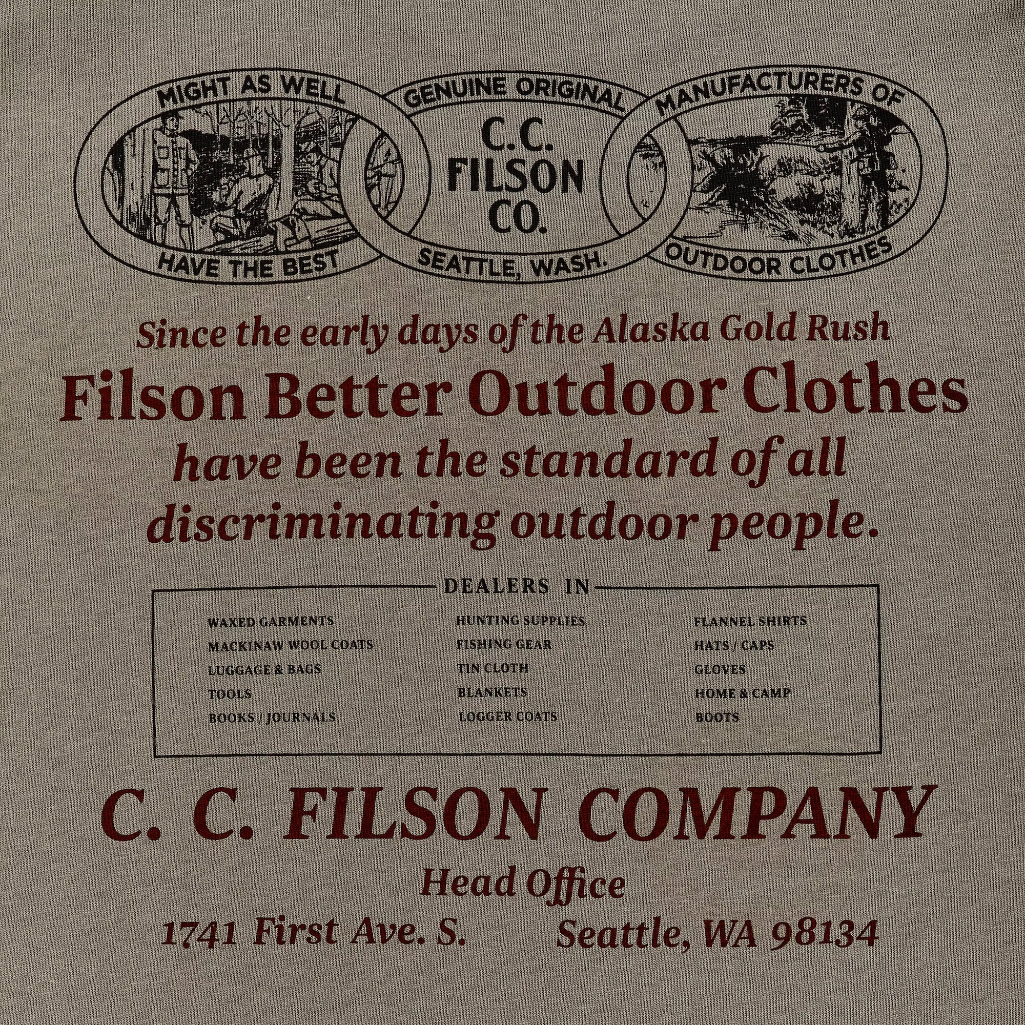 Filson SS Pioneer Graphic T-Shirt - Morel / Chainlink