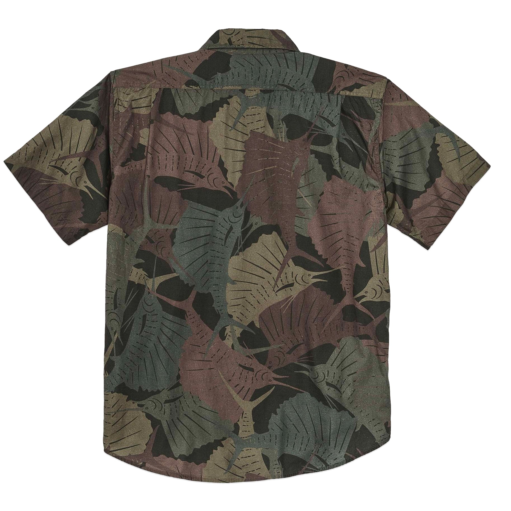 Filson Short Sleeve Washed Feather Cloth Shirt - Sailfish / Dark Olive