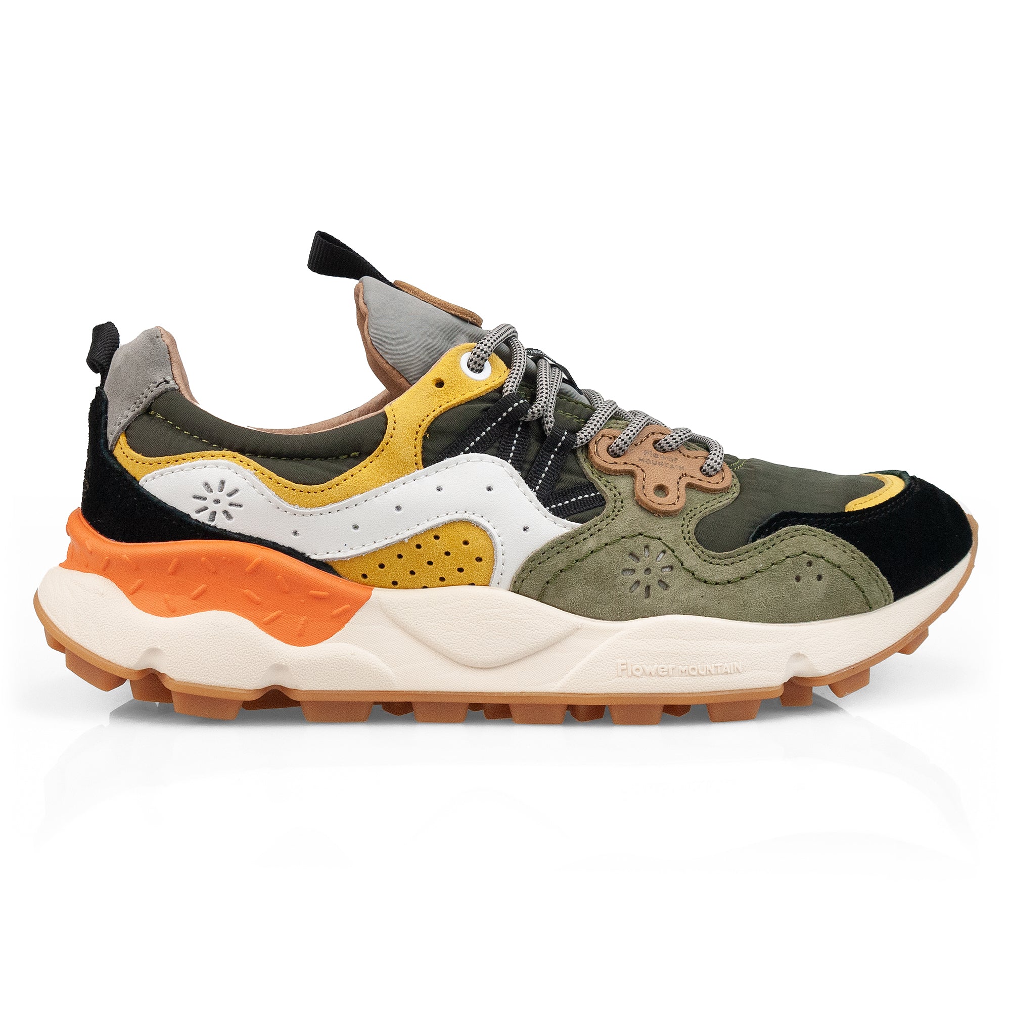Flower Mountain Yamano 3 Trainers - Military/Brown