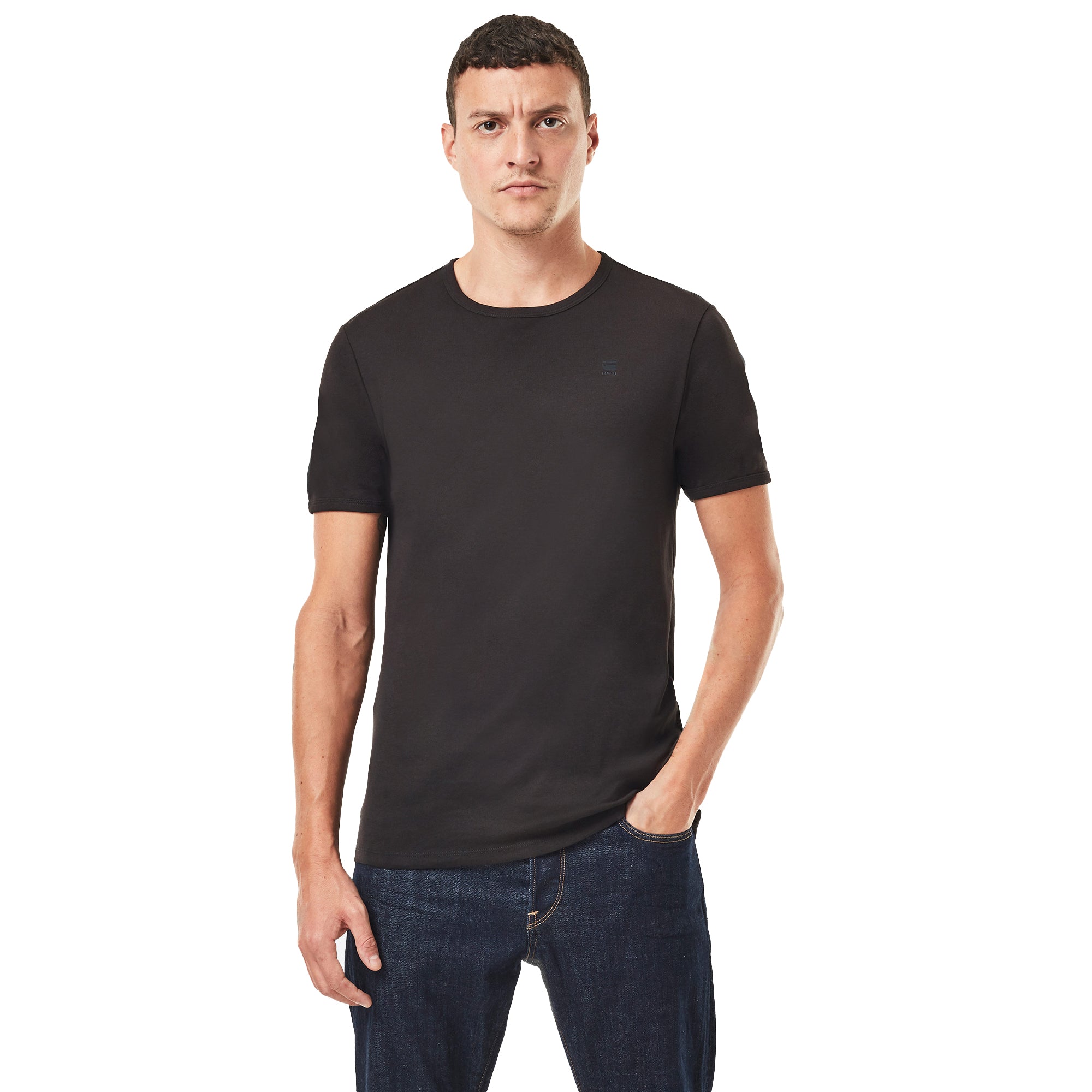 G-Star Raw Double Pack Slim Fit T-Shirts - Black