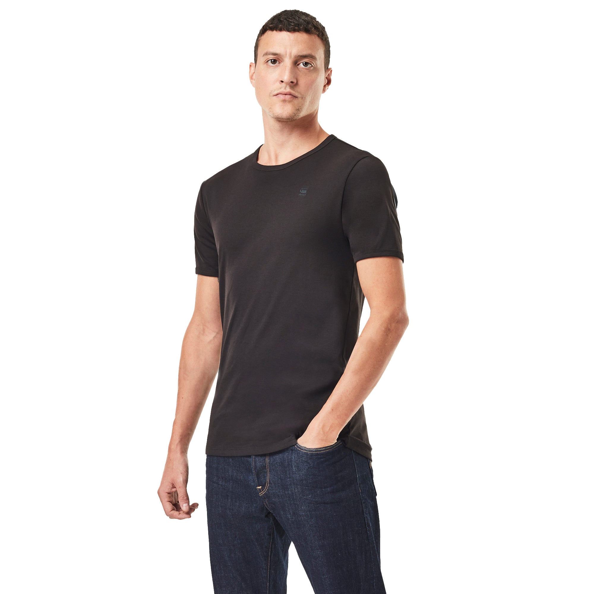G-Star Raw Double Pack Slim Fit T-Shirts - Black