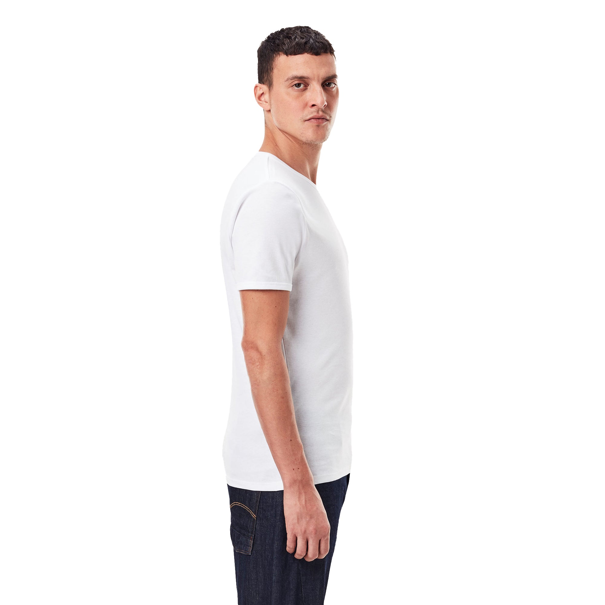 G-Star Raw Double Pack Slim Fit T-Shirts - White