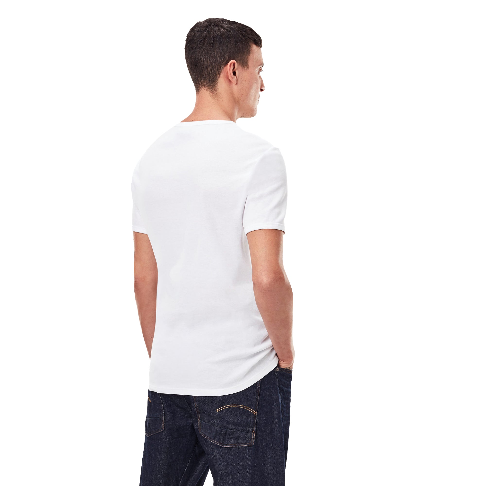 G-Star Raw Double Pack Slim Fit T-Shirts - White