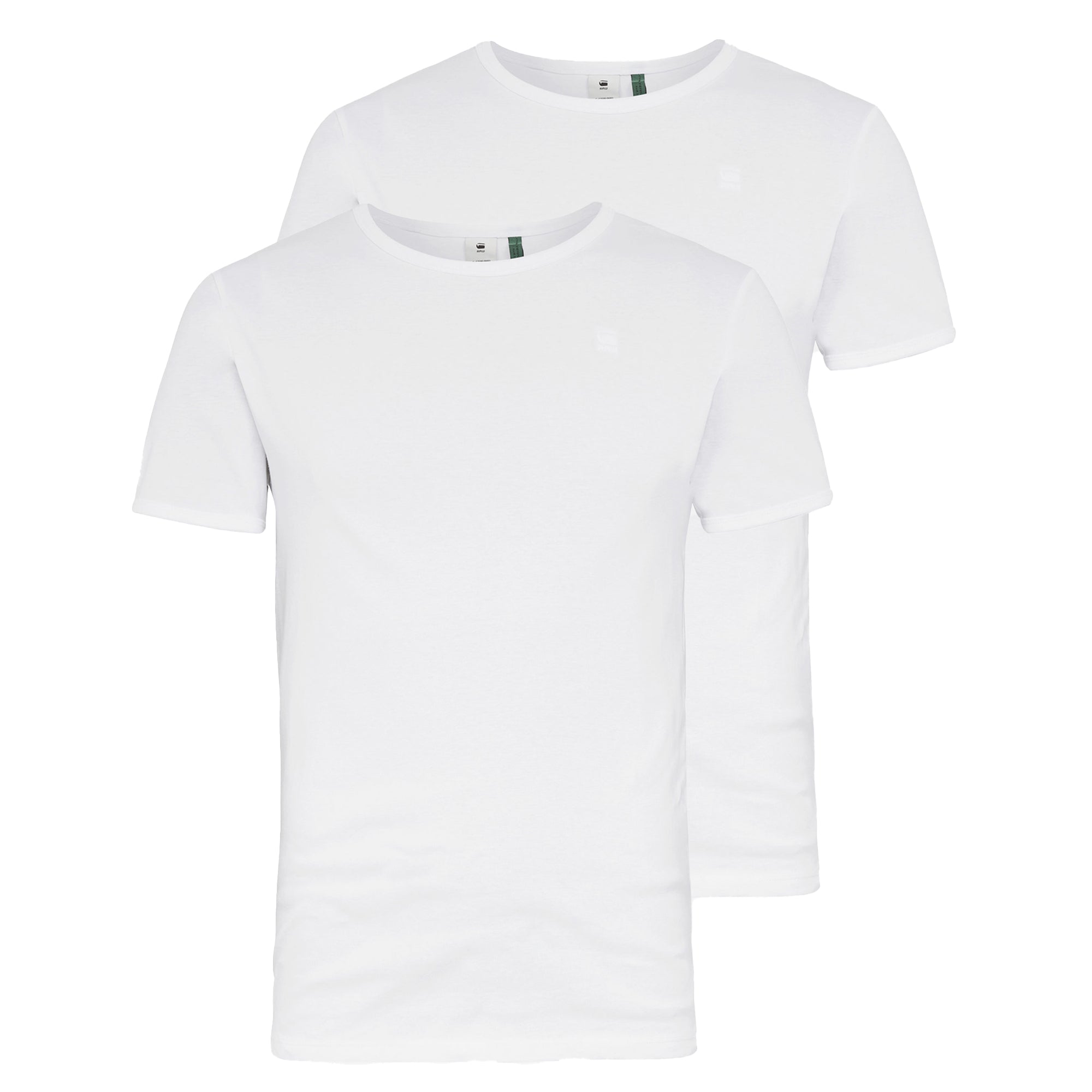 G-Star Raw Double Pack Slim Fit T-Shirts - White