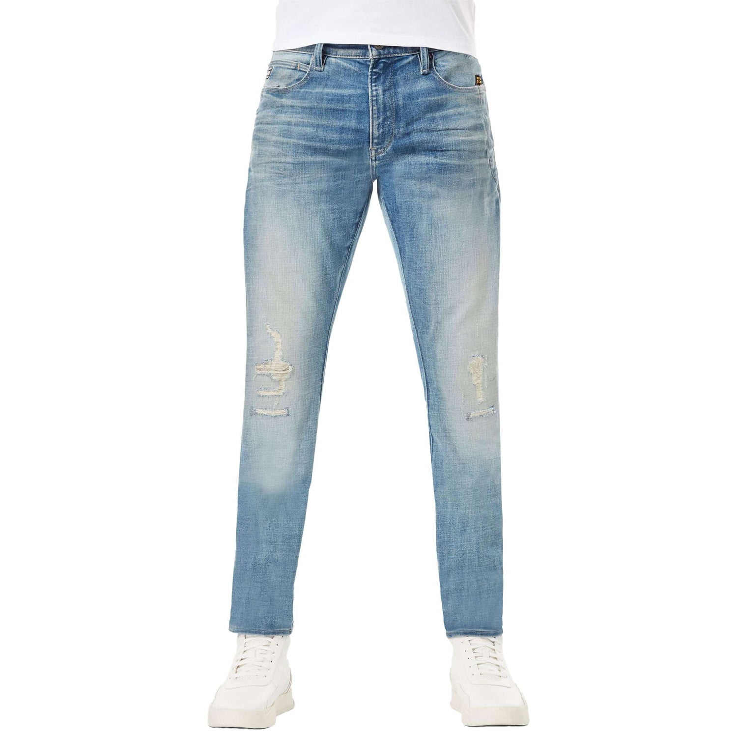 G-Star Lancet Skinny Jeans - Elto Superstretch Vintage Cool Aqua Restored