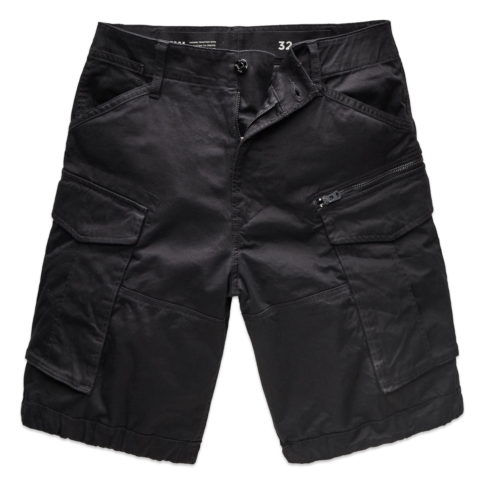 G-Star Rovic Zip Relaxed Cargo Shorts - Black