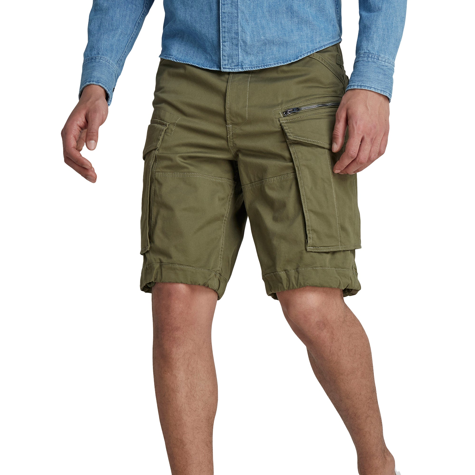 G-Star Rovic Zip Relaxed Cargo Shorts - Sage