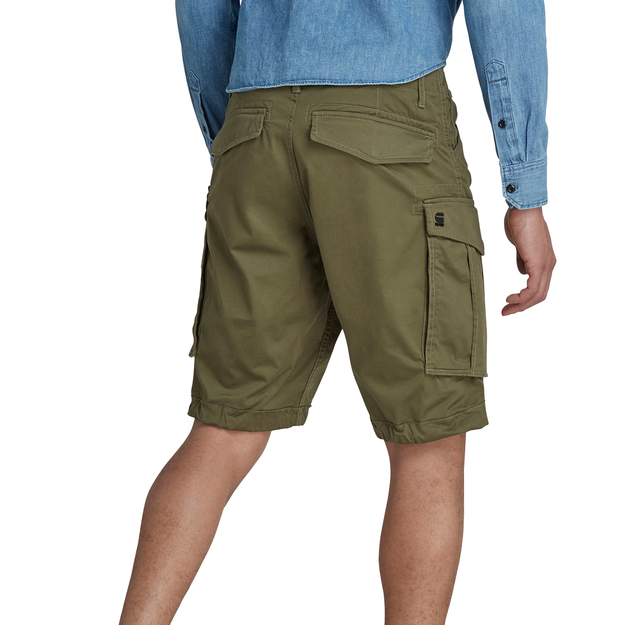 G-Star Rovic Zip Relaxed Cargo Shorts - Sage
