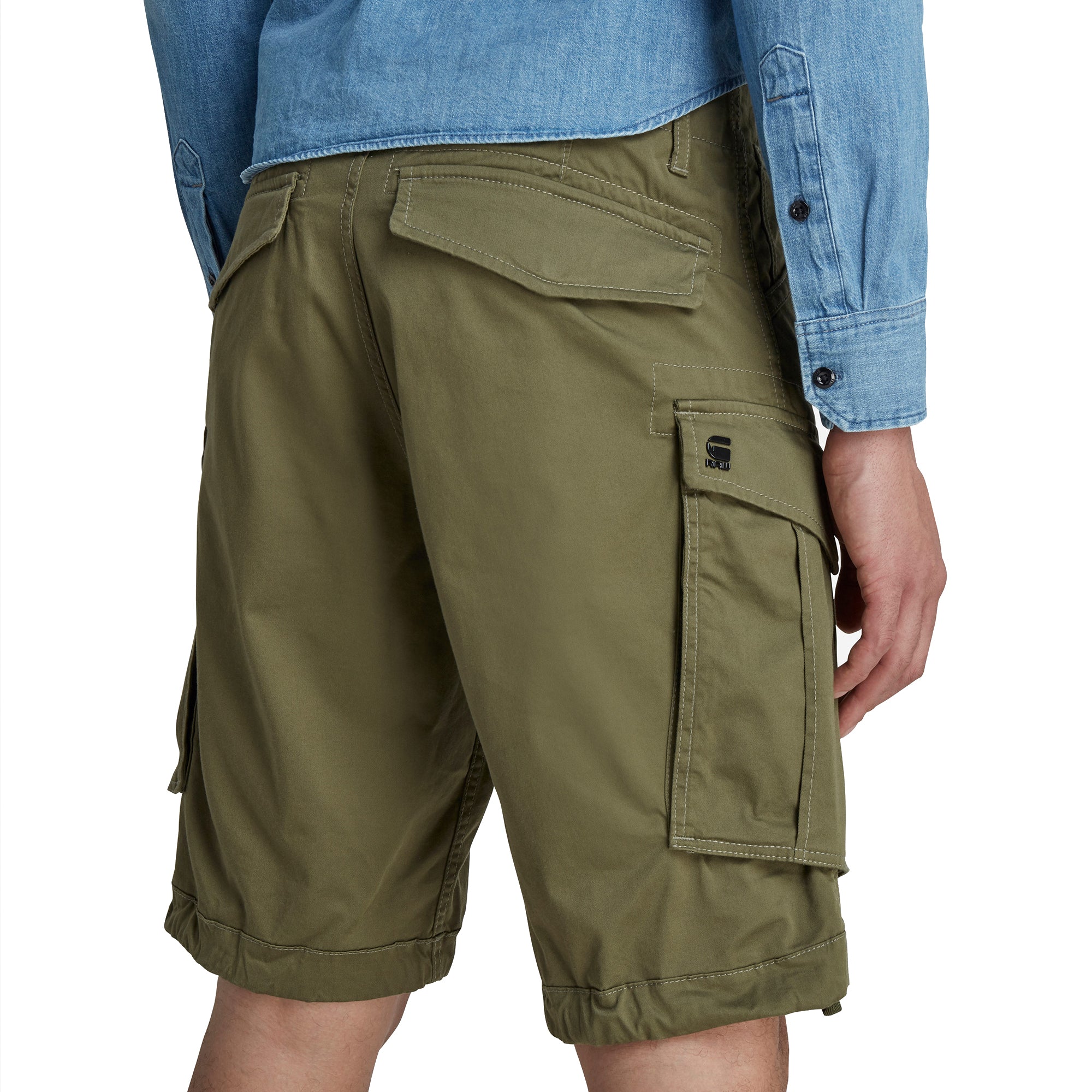 G-Star Rovic Zip Relaxed Cargo Shorts - Sage