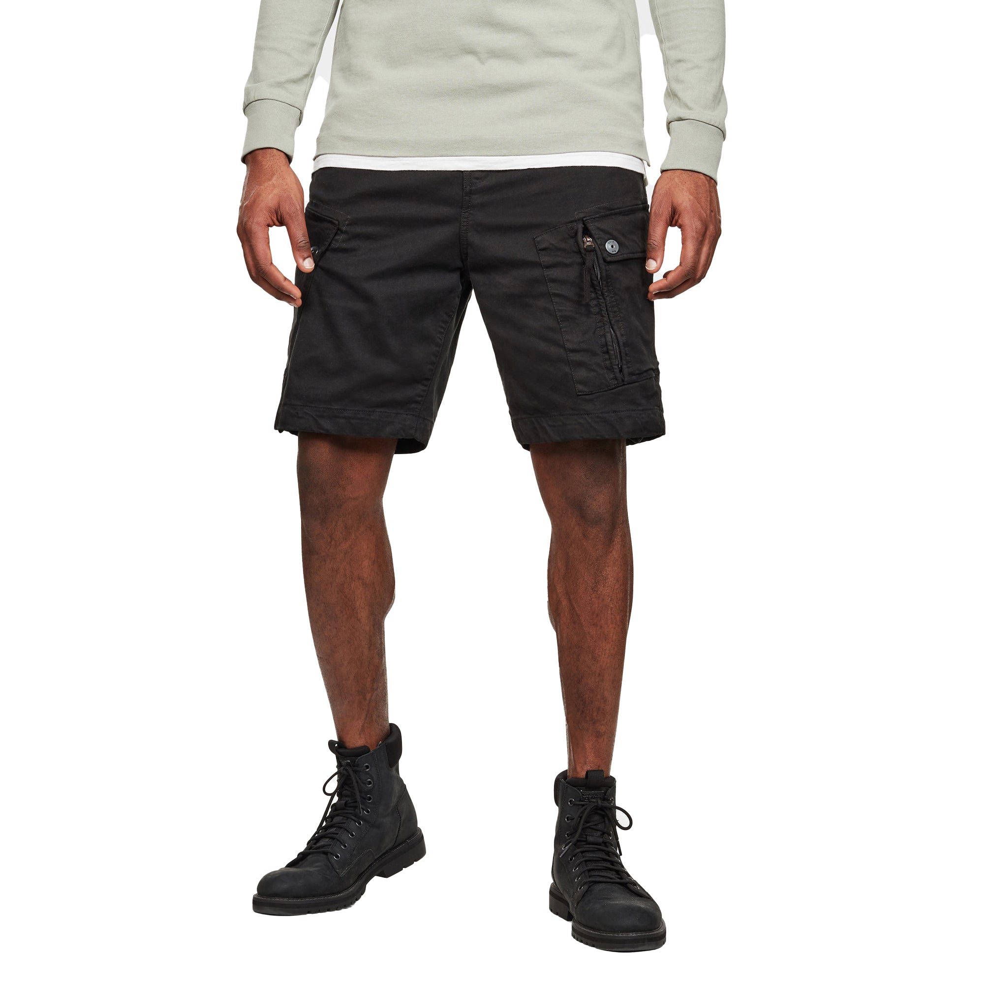 G-Star Roxic Cargo Shorts - Dark Black Garment Dyed