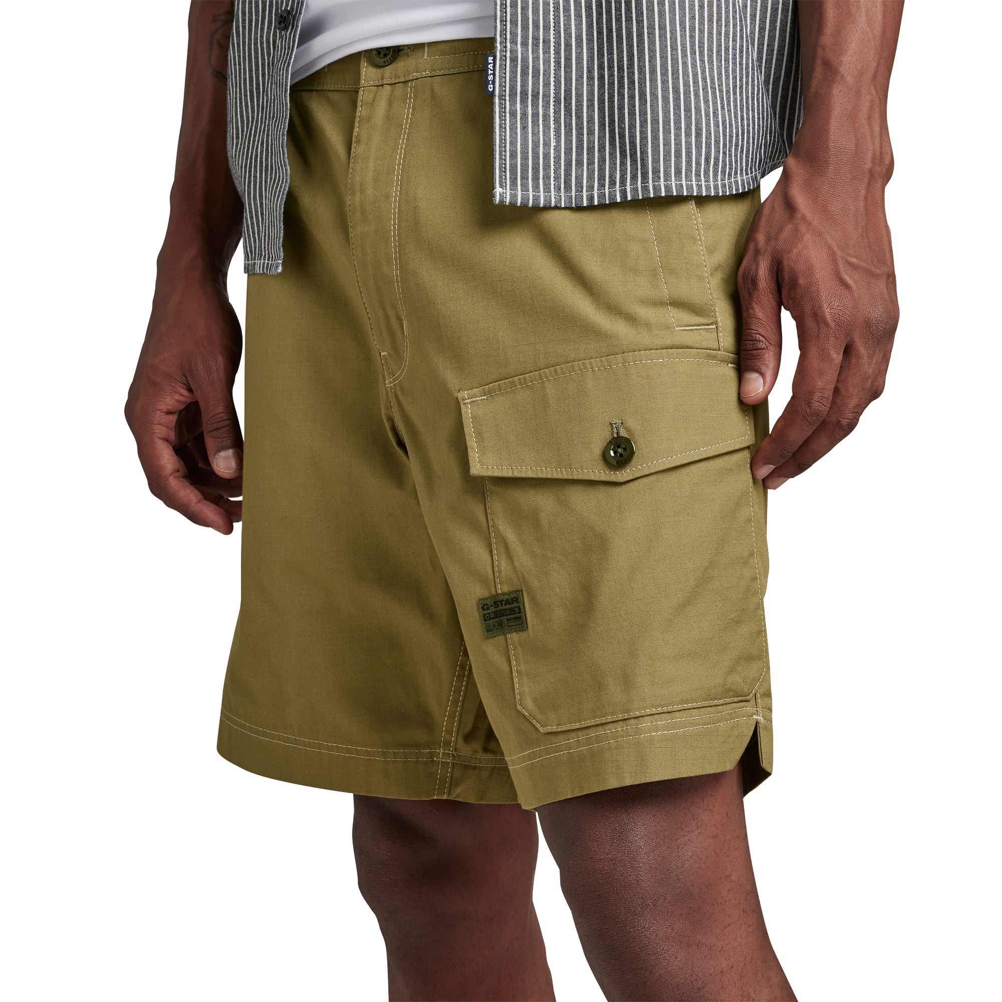 G-Star Sport Trainer Ripstop Shorts - Smoke Olive