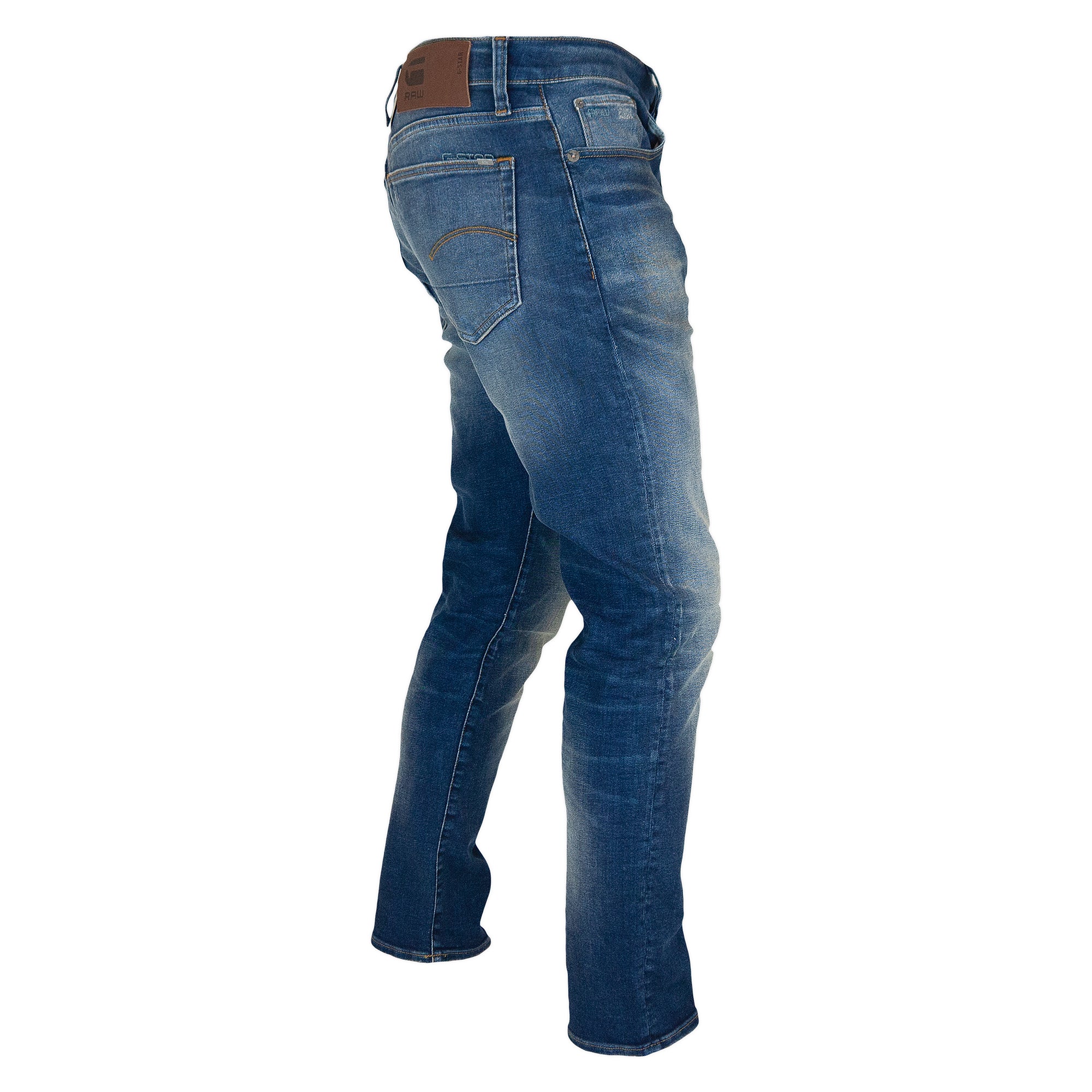 G-Star 3301 Slim Jeans - Joane Worker Blue Faded Stretch Denim