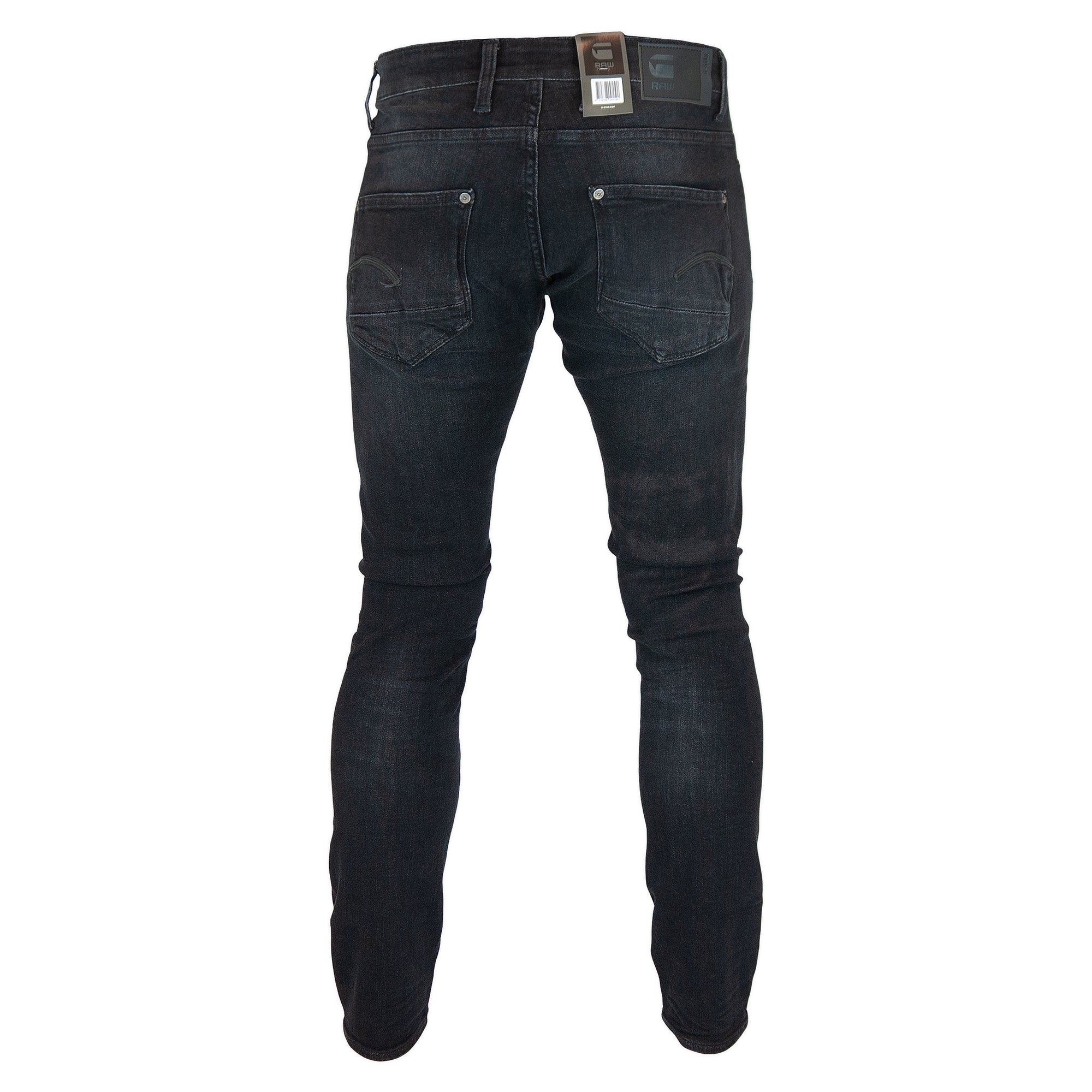 G-Star Revend Skinny Jeans - Elto Medium Aged Faded Black Superstretch