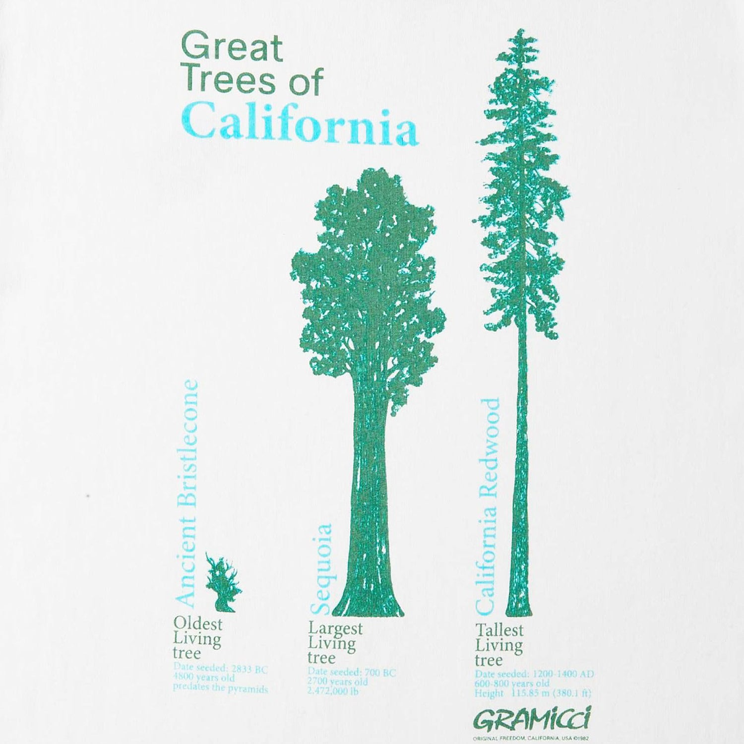 Gramicci Cali Trees T-Shirt - White