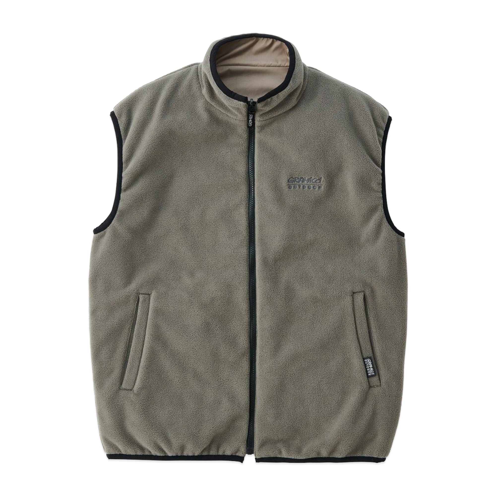 Gramicci Micro Ripstop & Fleece Reversible Vest - Grey