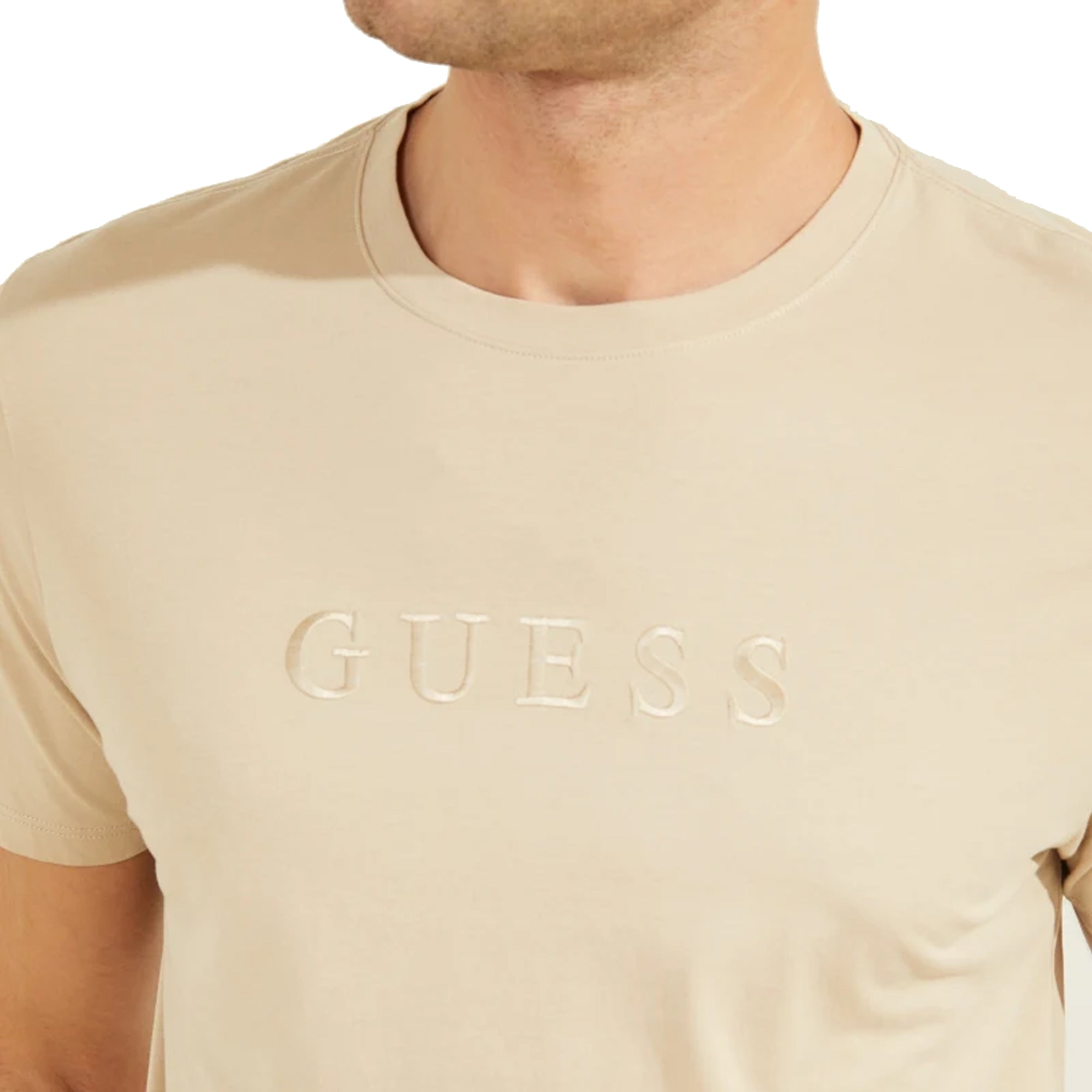 Guess Pima Cotton Embroidery Logo T-Shirt - Nomad