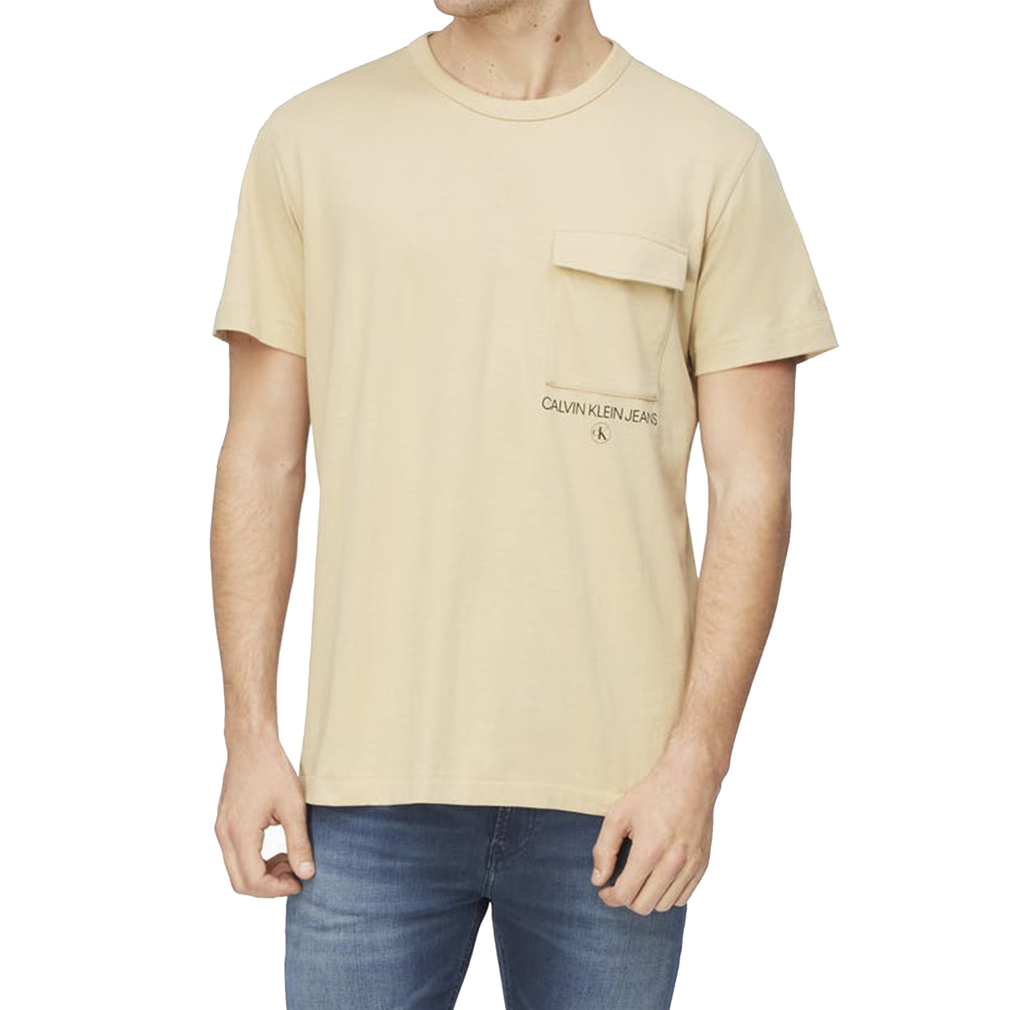 Calvin Klein Utility Pocket T-Shirt - Irish Cream
