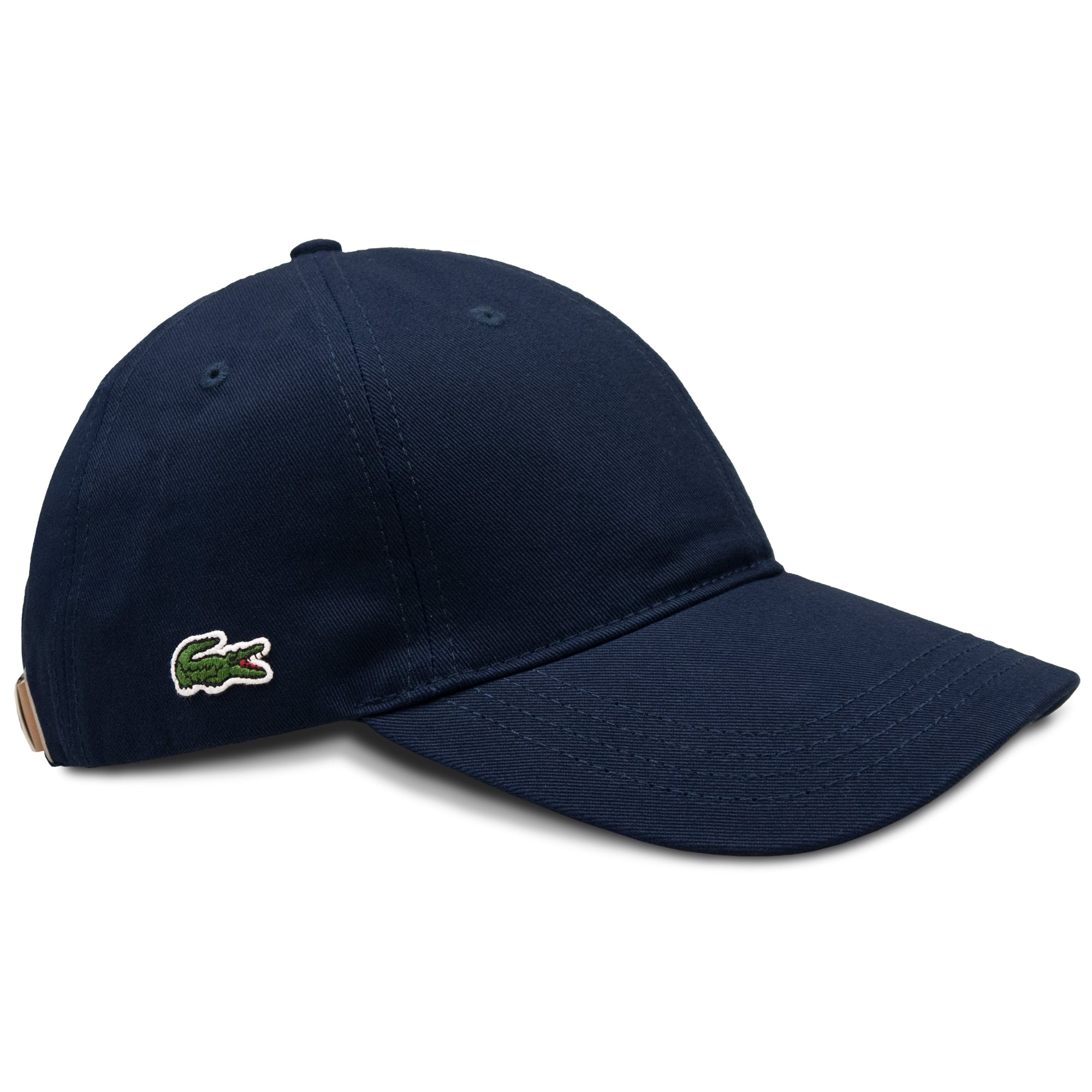 Lacoste RK4709 Embroidered Cotton Cap - Navy