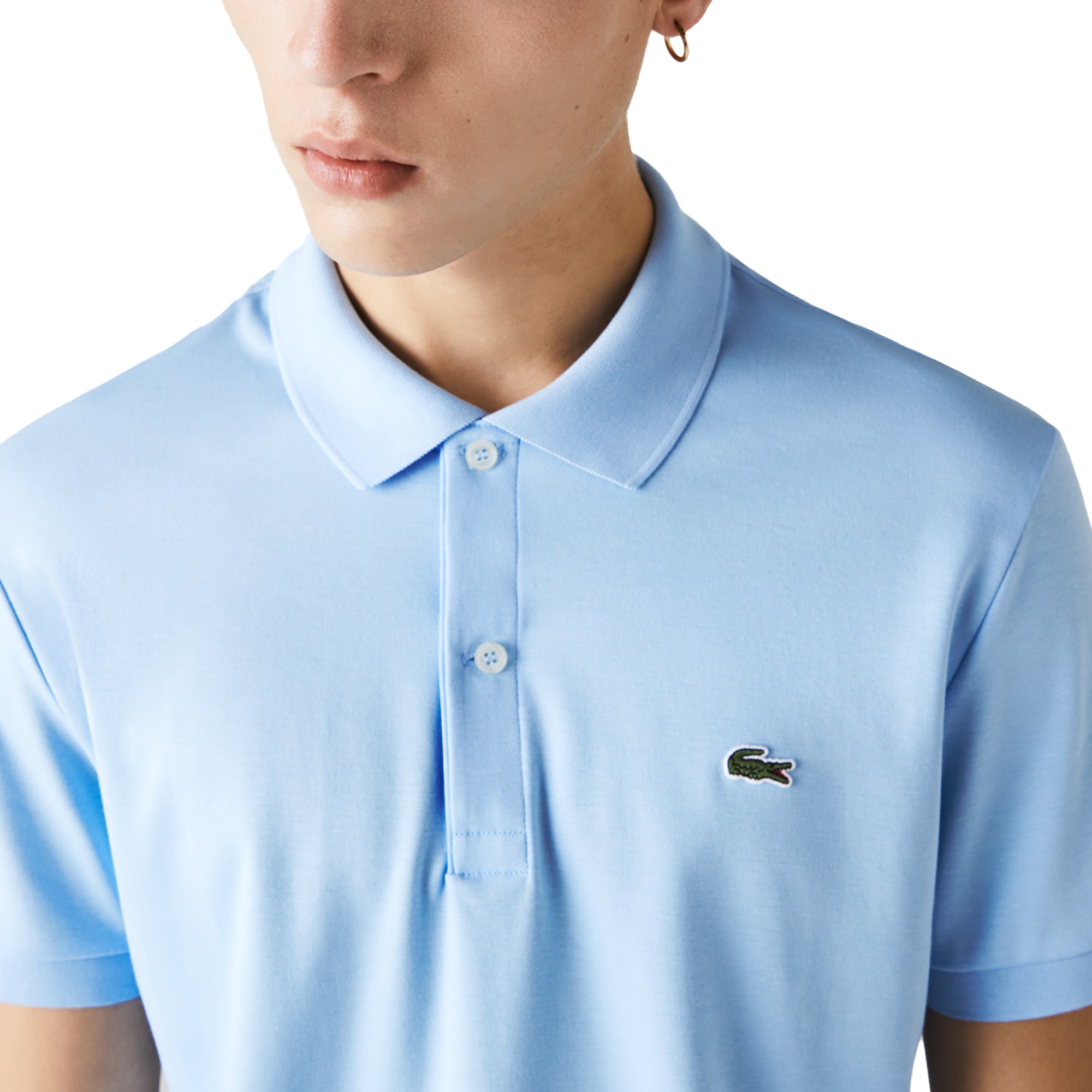Lacoste Stretch Jersey DH2050 Polo - Sky Blue