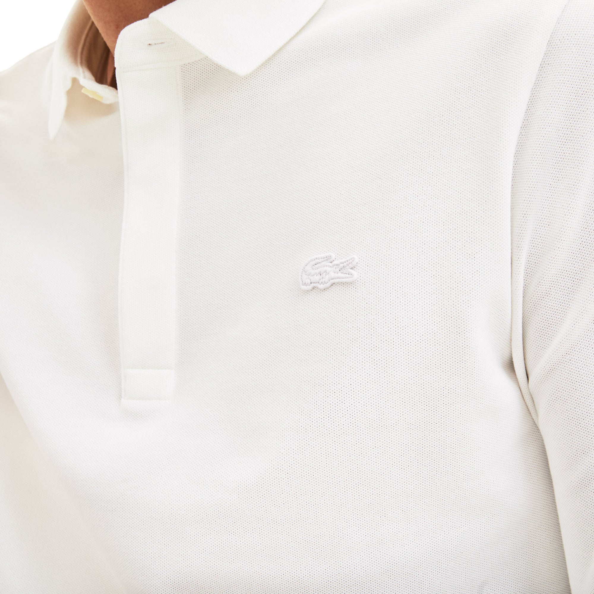 Lacoste Long Sleeve Paris Stretch Polo PH2481 - White