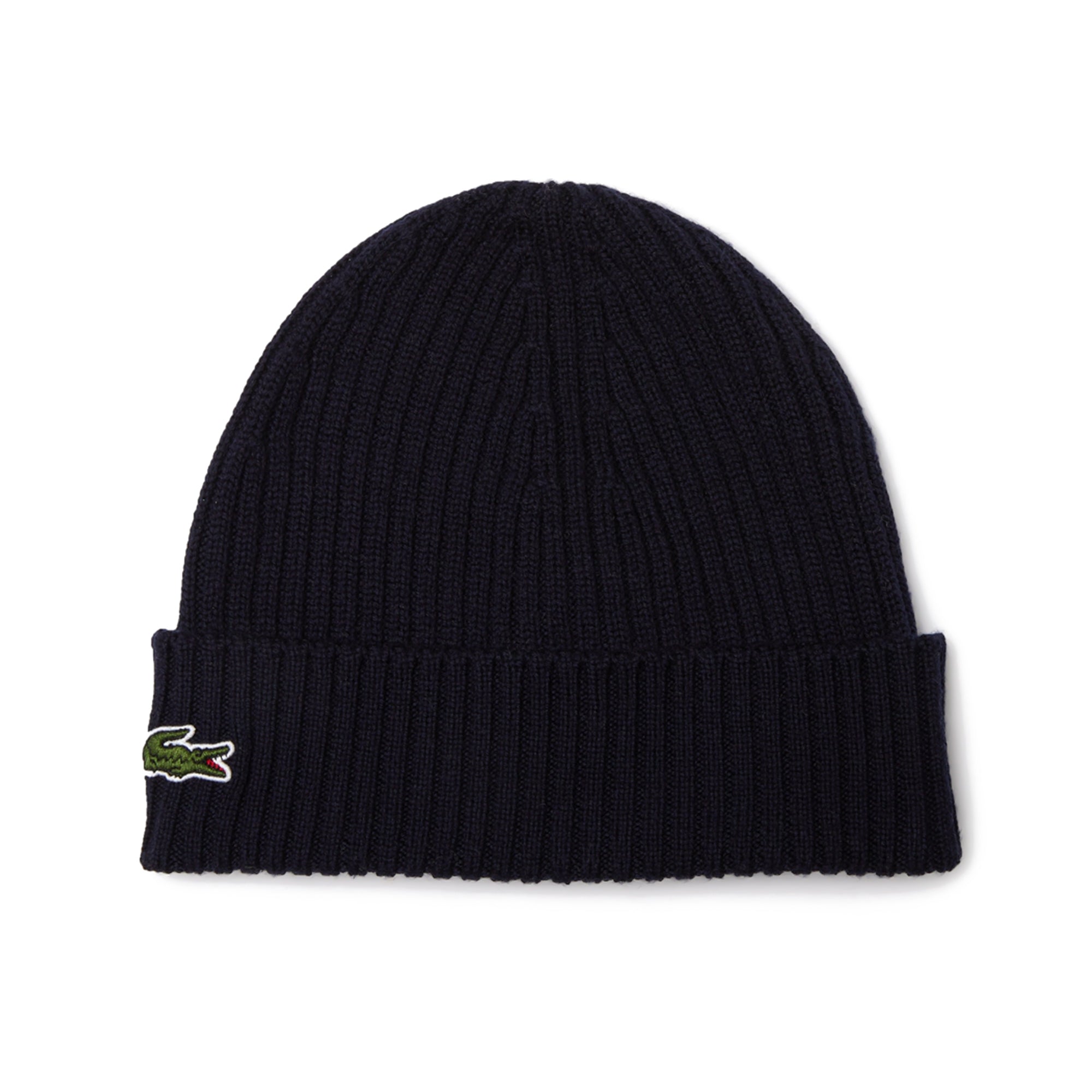 Lacoste RB0001 Knitted Wool Beanie - Navy
