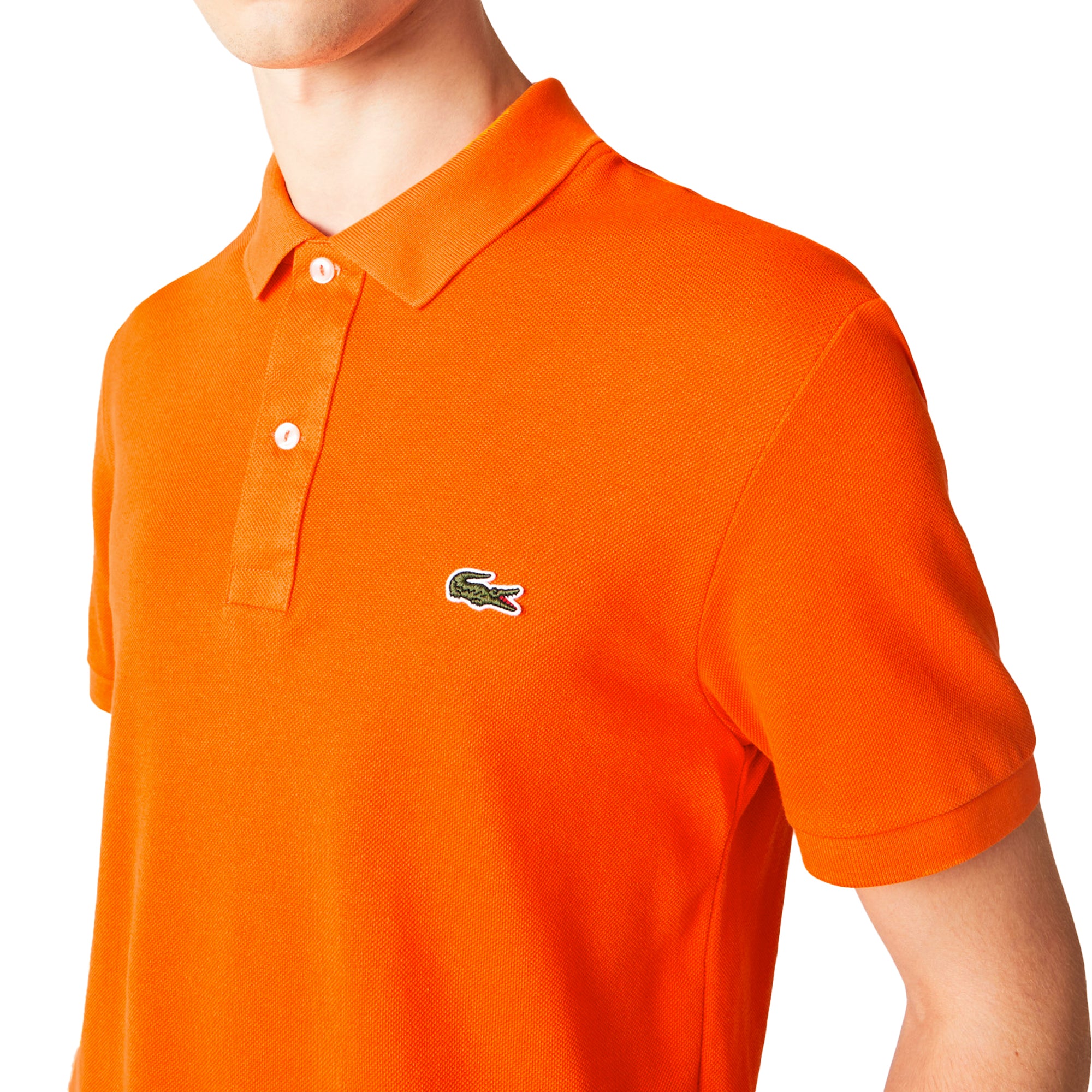 Lacoste Short Sleeved Slim Fit Polo PH4012 - Celosia Orange