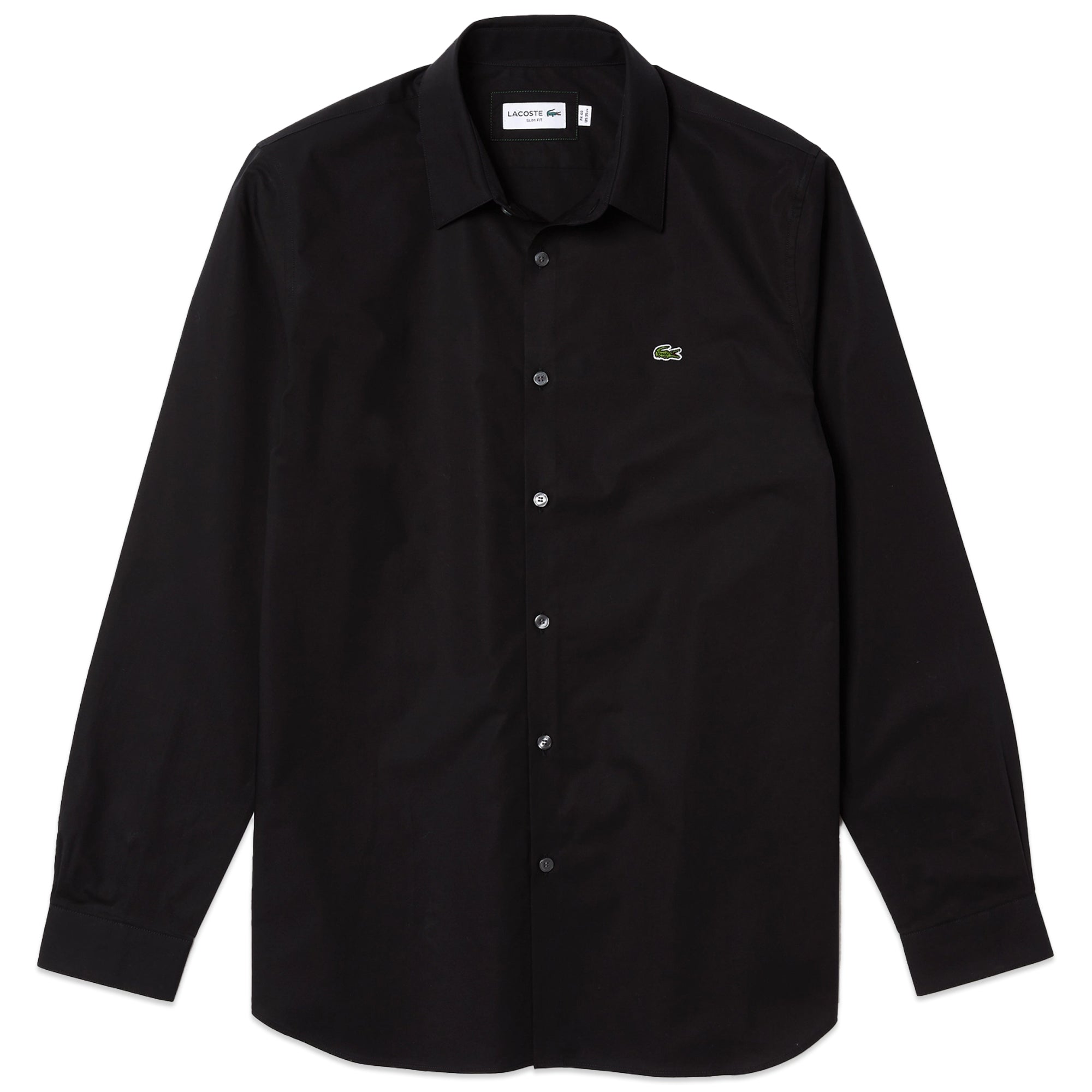 Lacoste Stretch Poplin Slim Fit Shirt CH2668 - Black