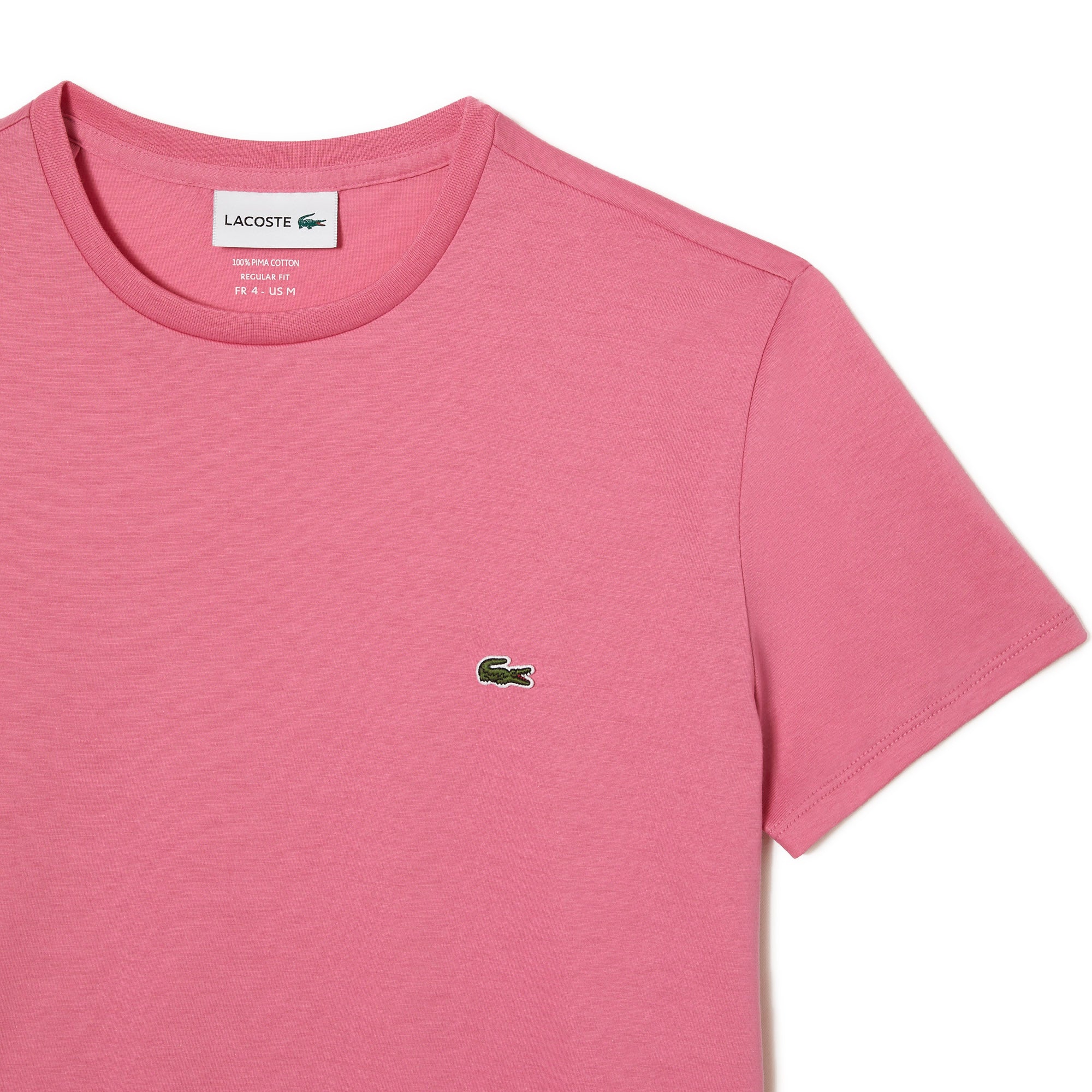 Lacoste Pima Pink TH6709 Cotton Reseda T-Shirt 