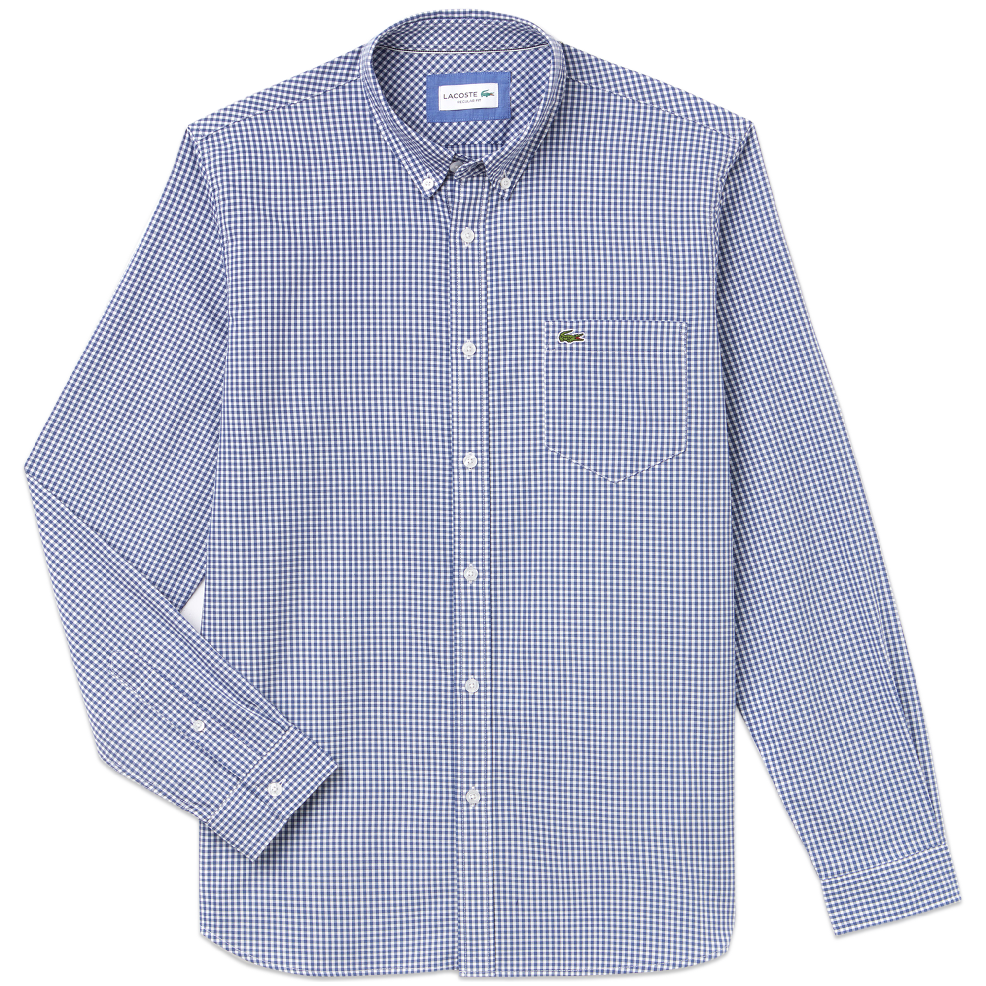 Lacoste Gingham Check Shirt CH0483 - Blue/White