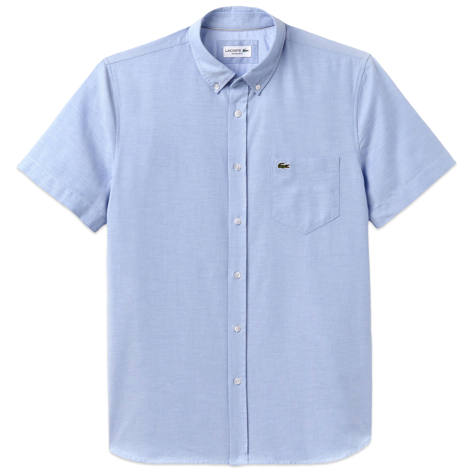 Lacoste Oxford Short Sleeve Shirt CH4975 - Light Blue