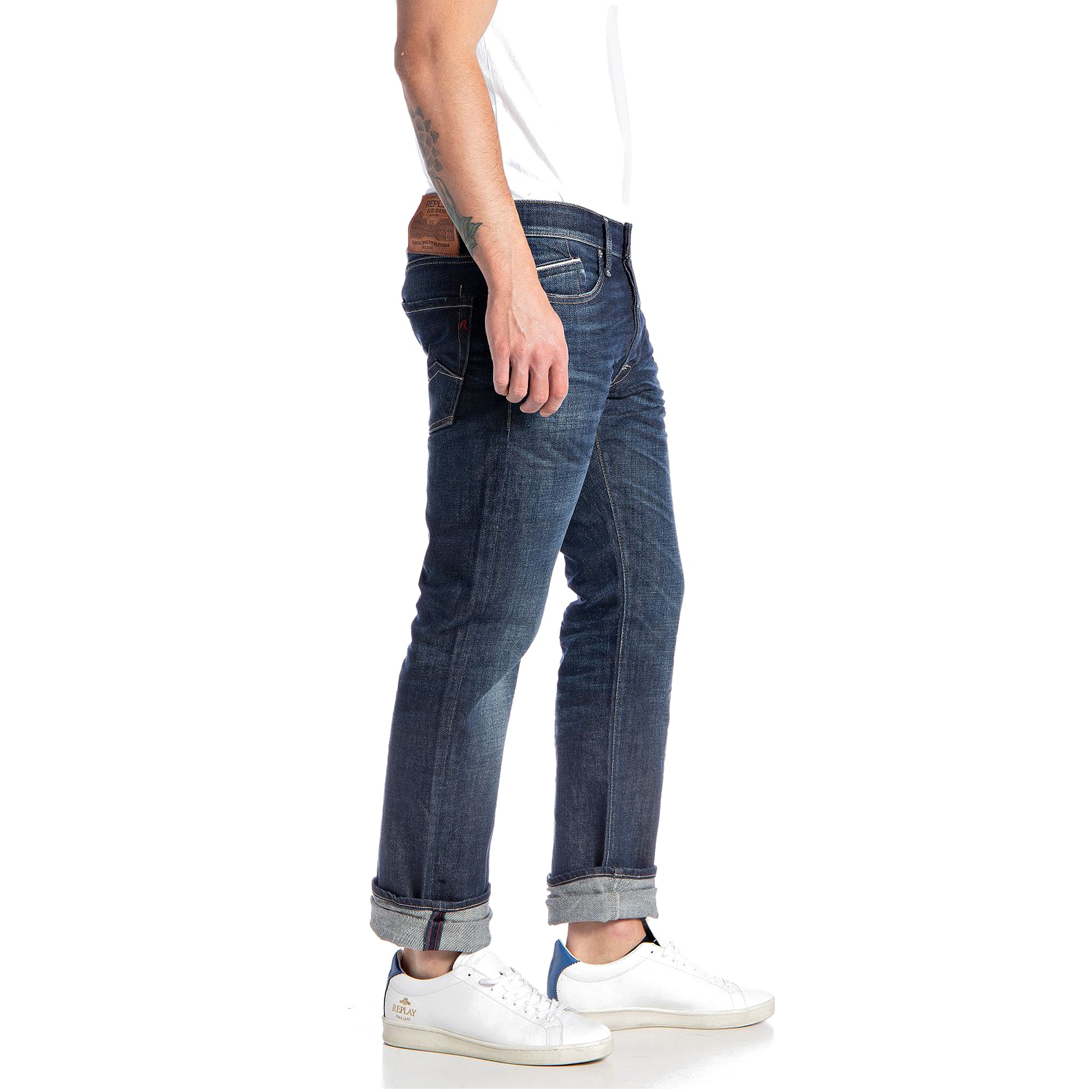 Replay Waitom Regular Fit Jeans - Classic Dark Blue