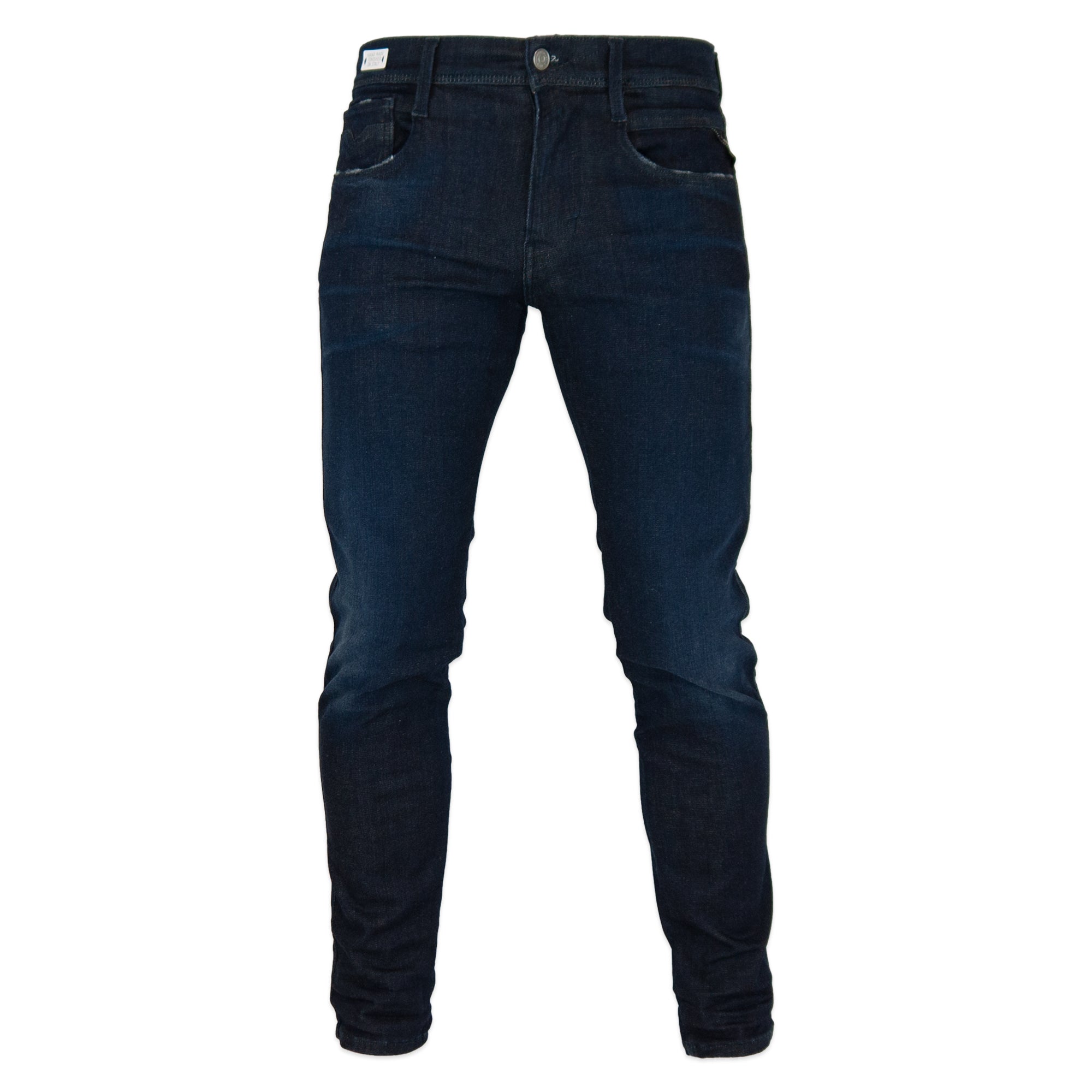 Replay Hyperflex Anbass CLOUDS Edition Slim Fit Jeans - Rinse Dark Blue