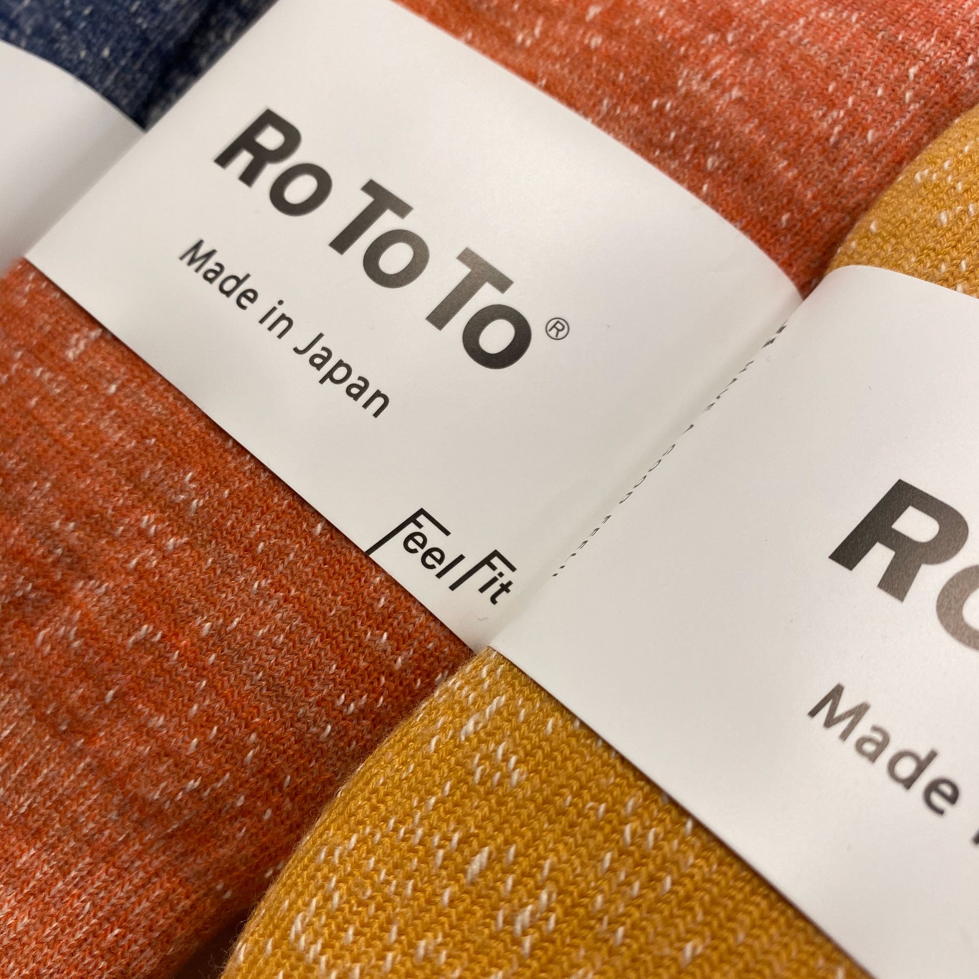 RoToTo Double Face Merino Wool Socks - Orange