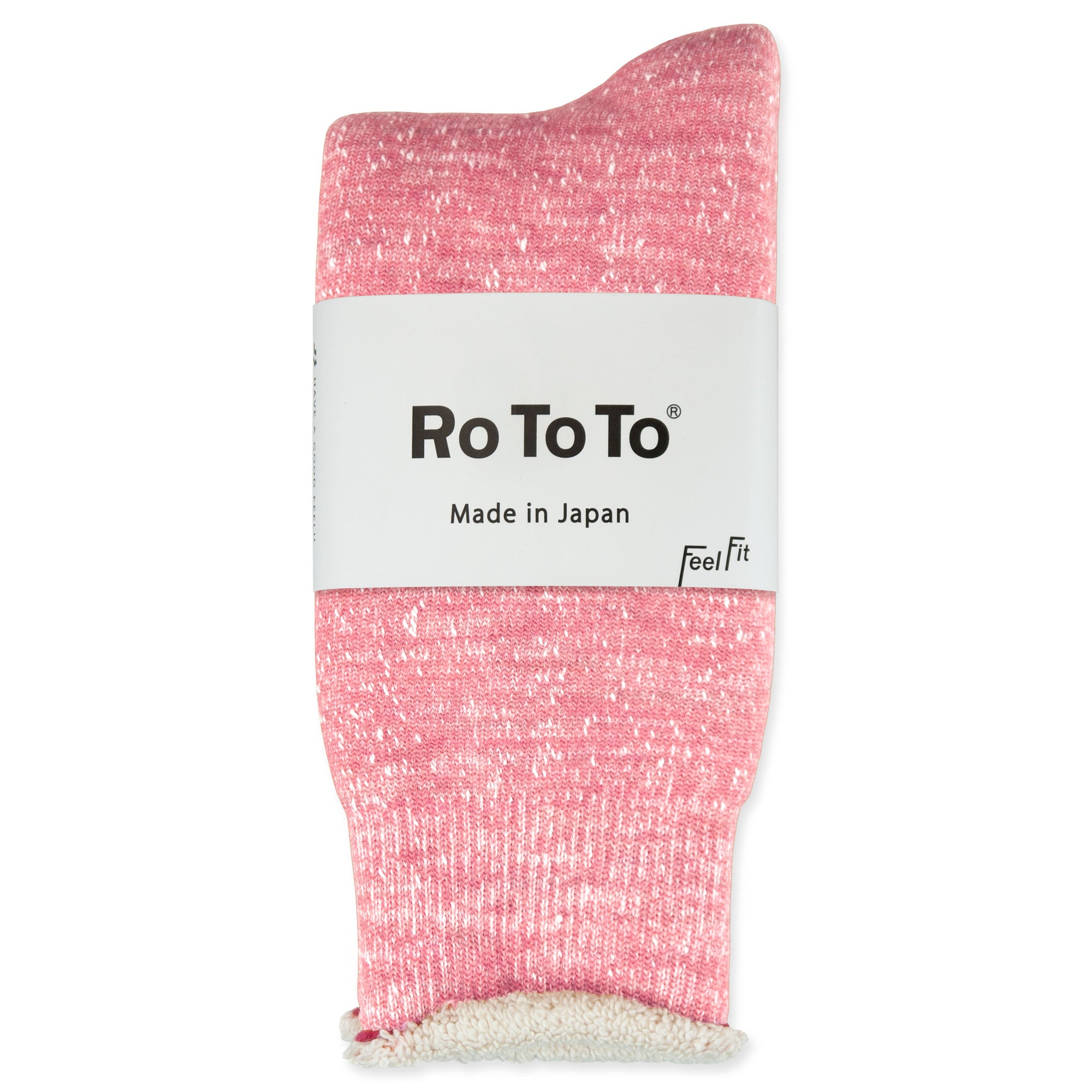 RoToTo Double Face Merino Wool Socks - Pink