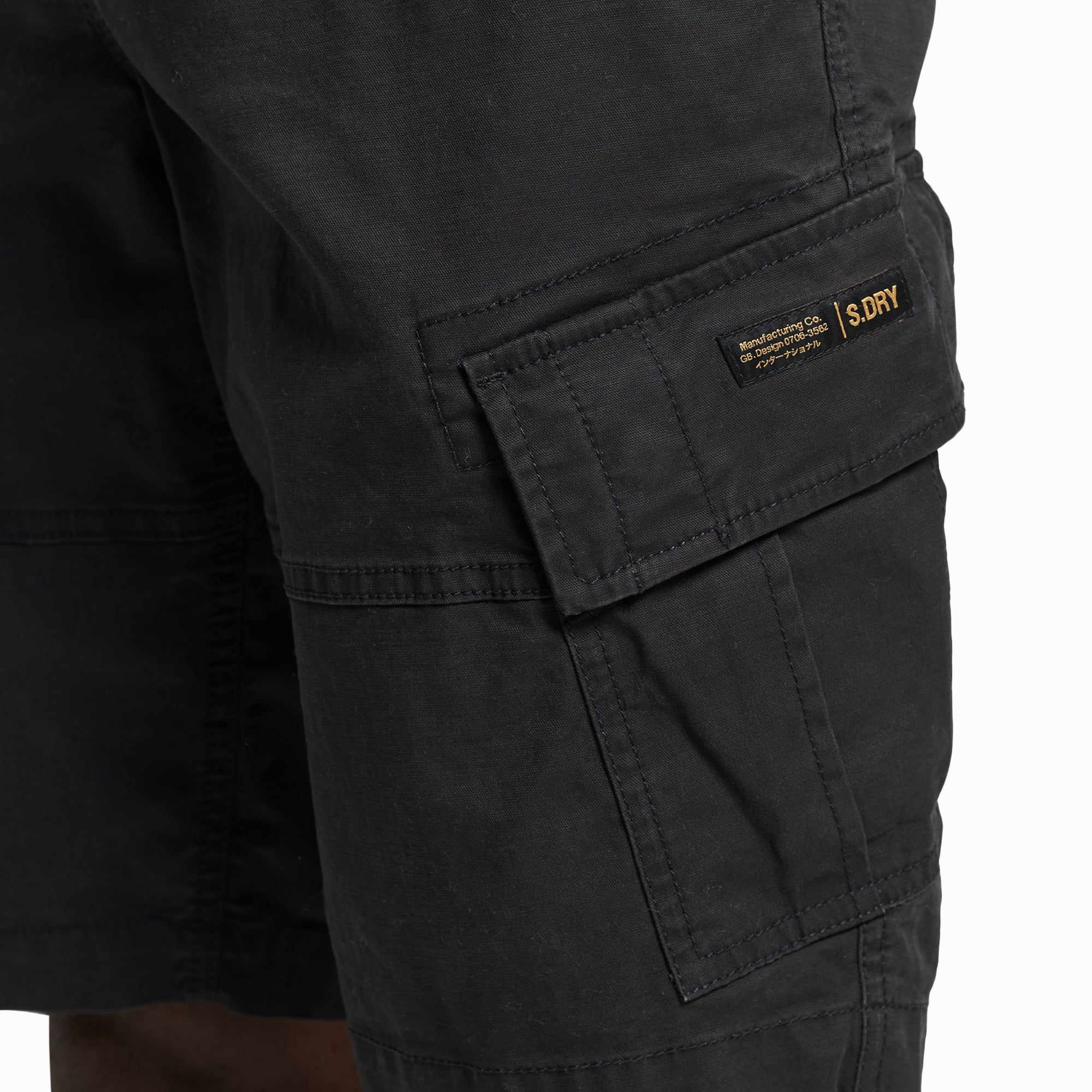 Superdry Vintage Core Cargo Shorts - Black