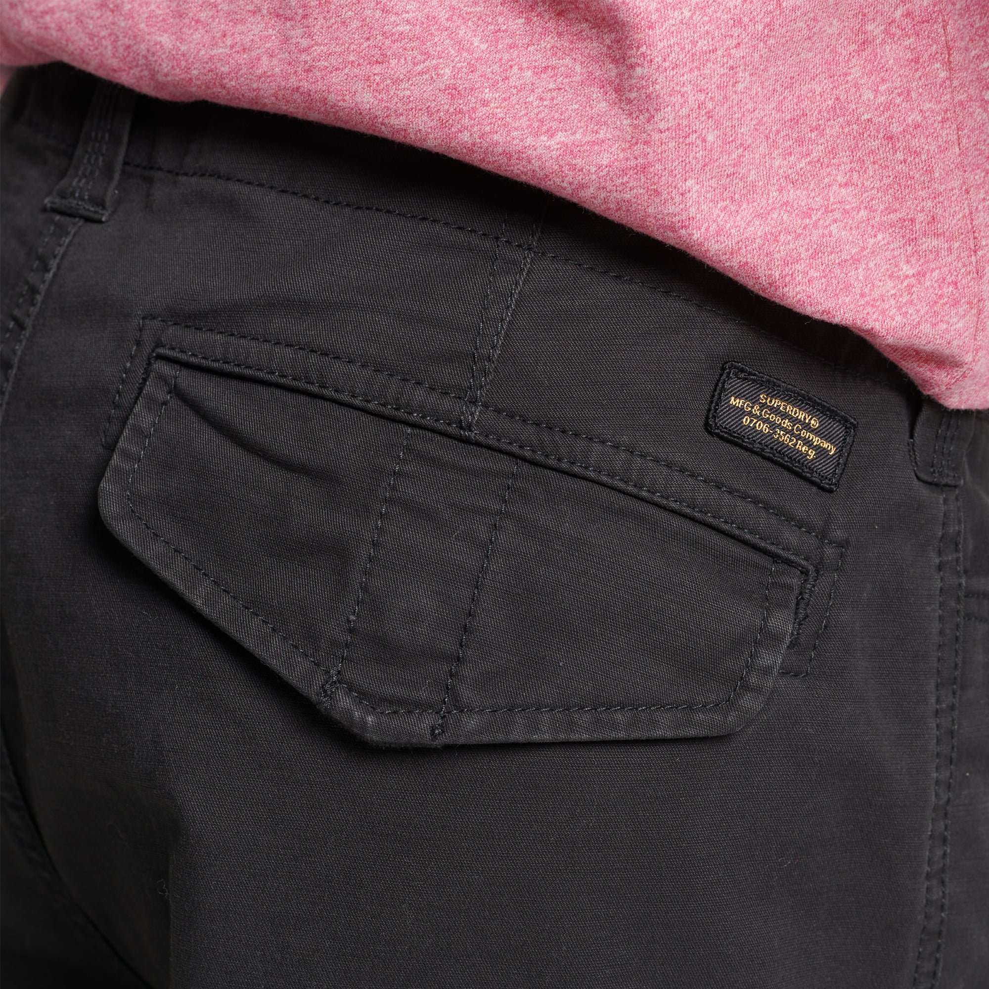 Superdry Vintage Core Cargo Shorts - Black