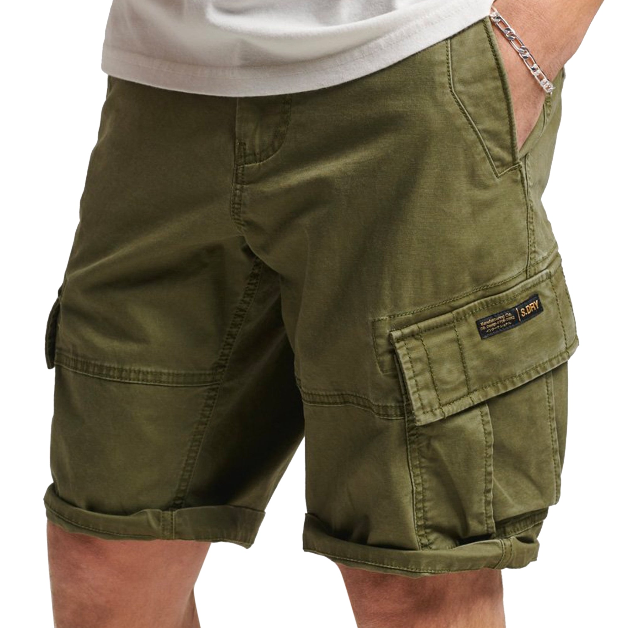 Superdry Vintage Core Cargo Shorts - Authentic Khaki