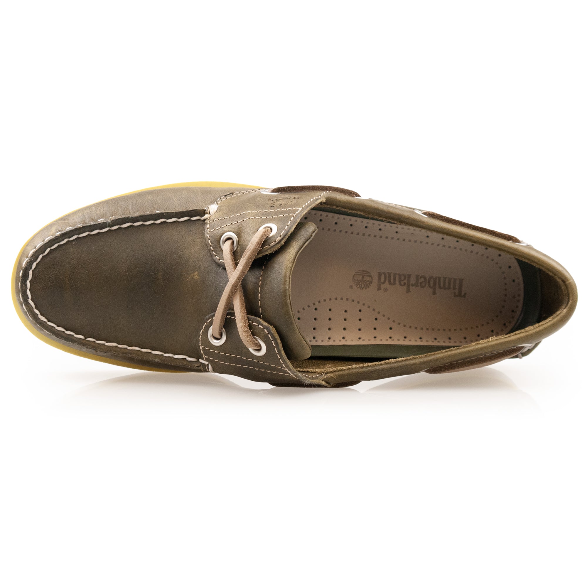 Timberland Classic Boat Shoe - A418H Olive Full Grain