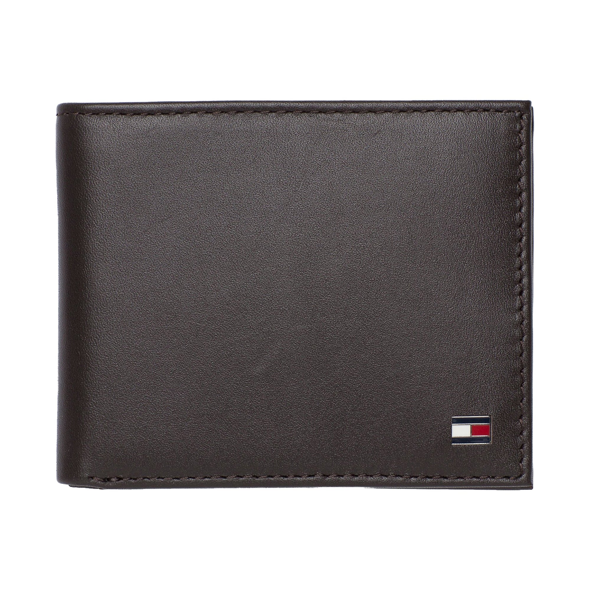 Tommy Hilfiger Eton Small Embossed Bifold Wallet - Brown