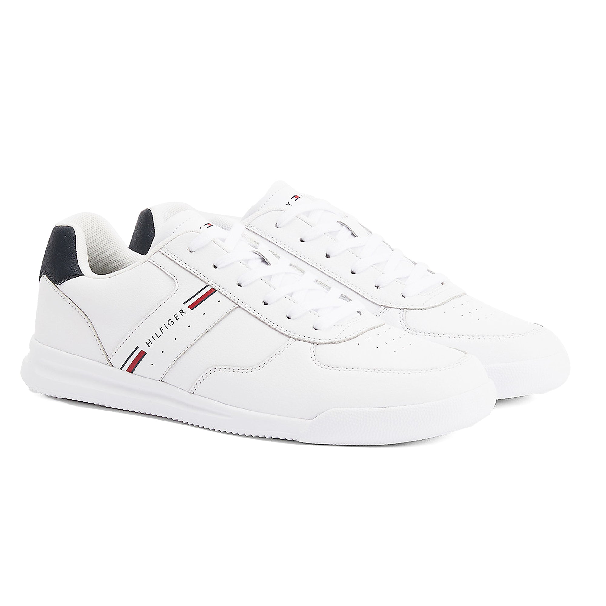 Tommy Hilfiger Lightweight Leather Trainers - White