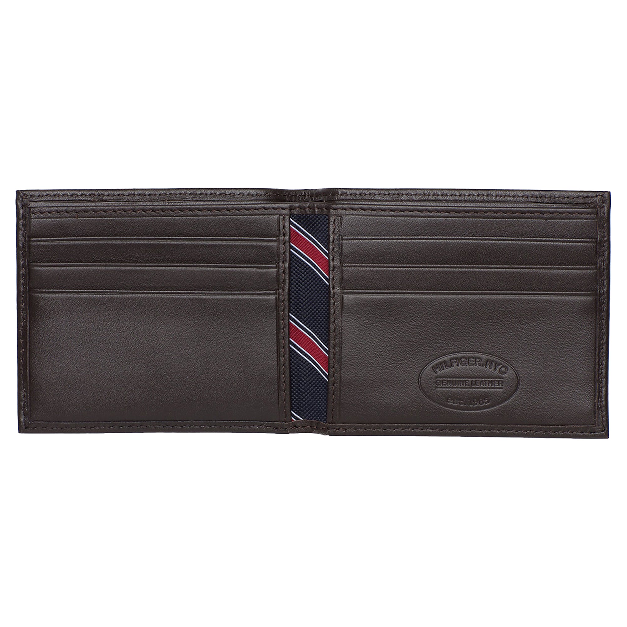 Tommy Hilfiger Eton Small Embossed Bifold Wallet - Brown