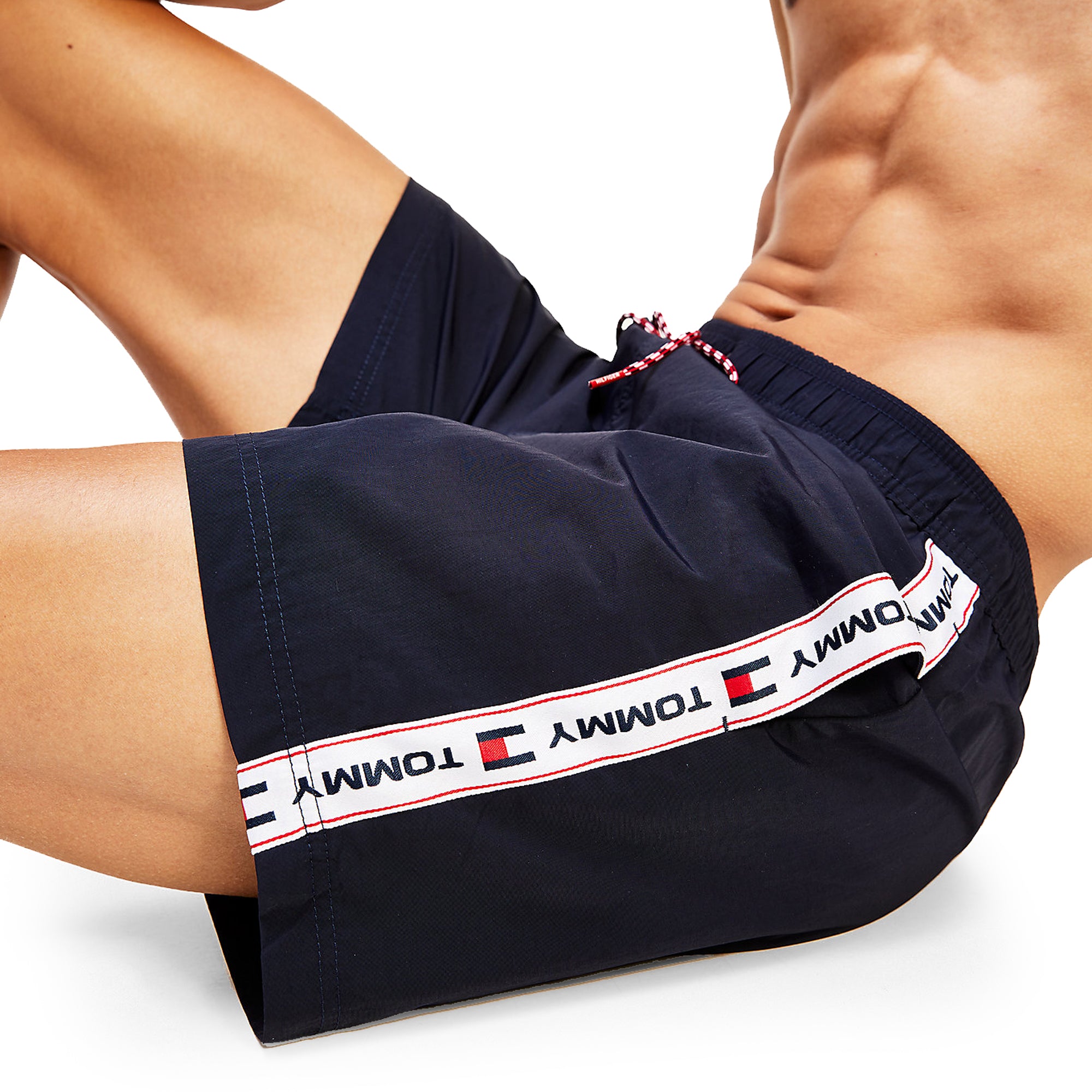 Tommy Hilfiger Tommy Tape Swim Shorts - Navy