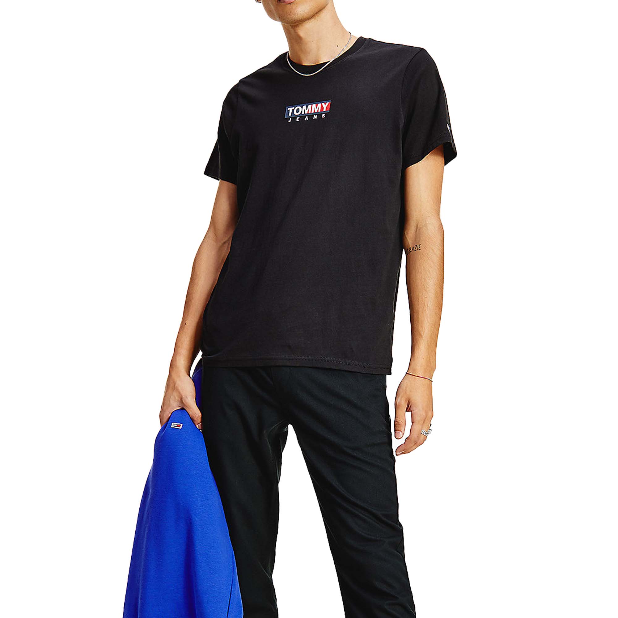 Tommy Jeans Entry Print T-Shirt - Black