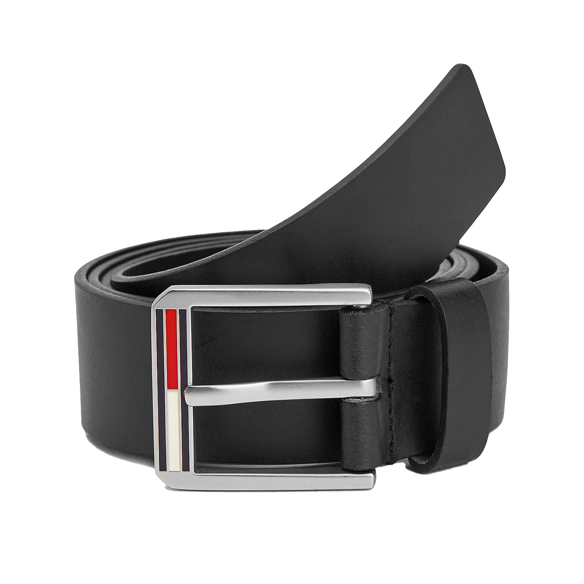 Tommy Jeans Essential Leather Belt - Black