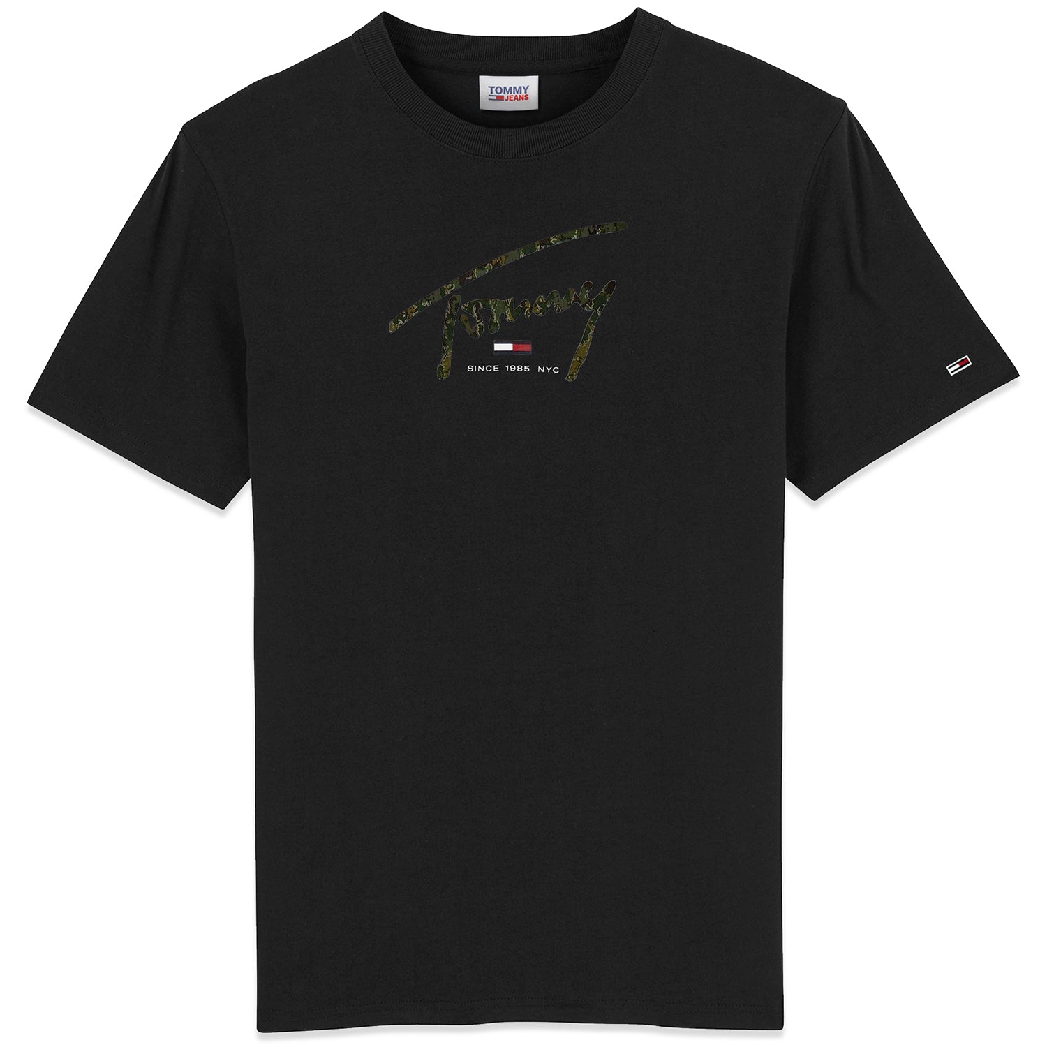 Tommy Jeans Hand Written Linear T-Shirt - Black