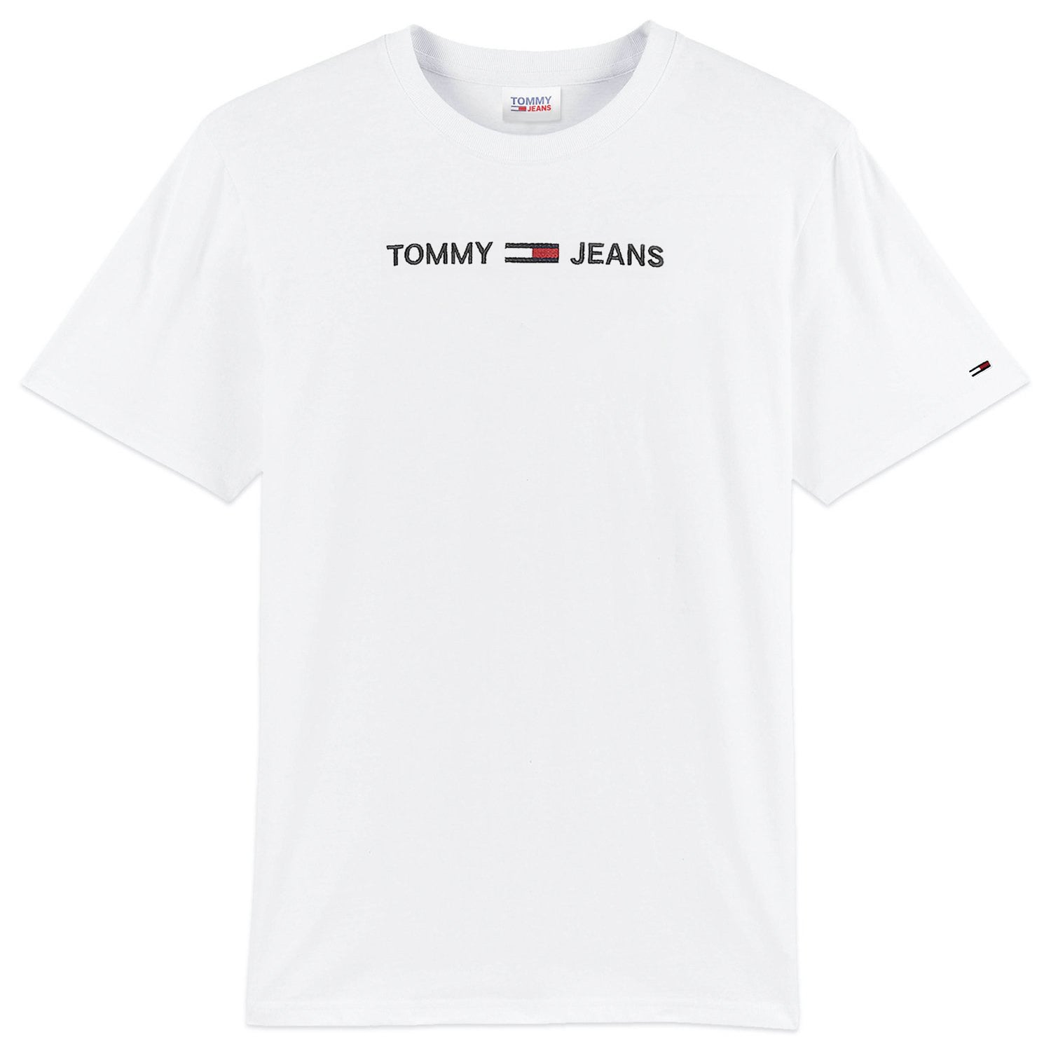 Tommy Jeans Logo Embroidery T-Shirt - White