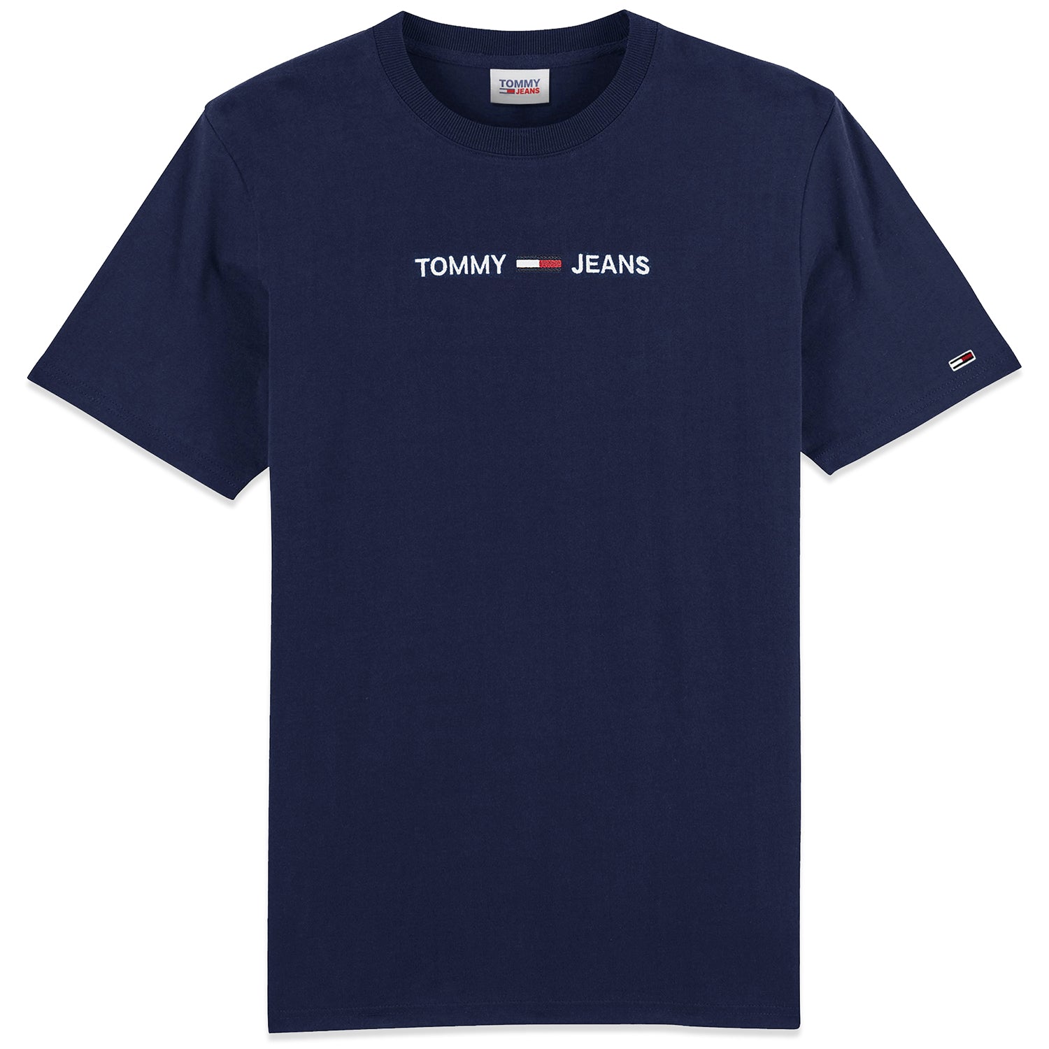 Tommy Jeans Logo Embroidery T-Shirt - Twilight Navy